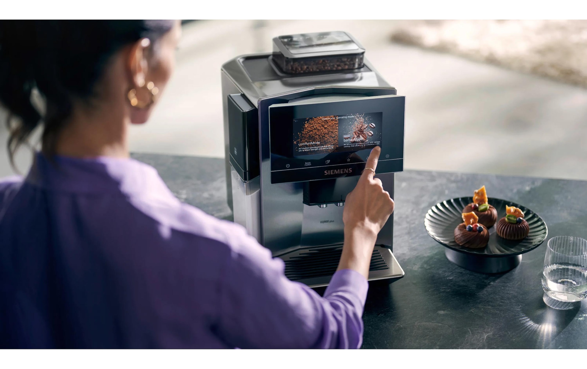 SIEMENS Kaffeevollautomat »EQ900 plus TQ903DZ3 Edelstahl«