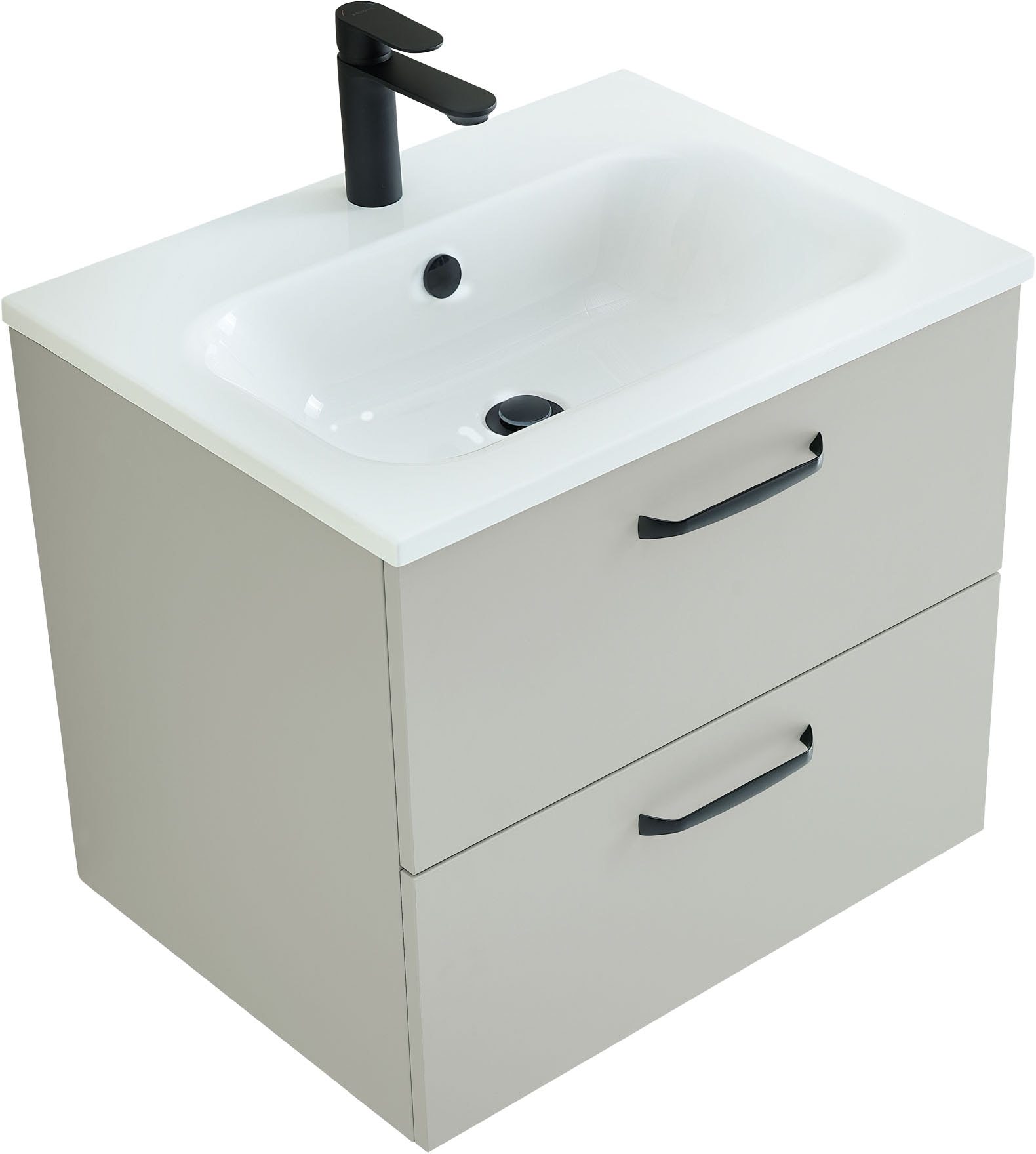 Saphir Ensemble de meubles de salle de bain »Quickset 500, Waschtischunterschrank mit Mineralmarmorwaschtisch« 2 cuis tlg.