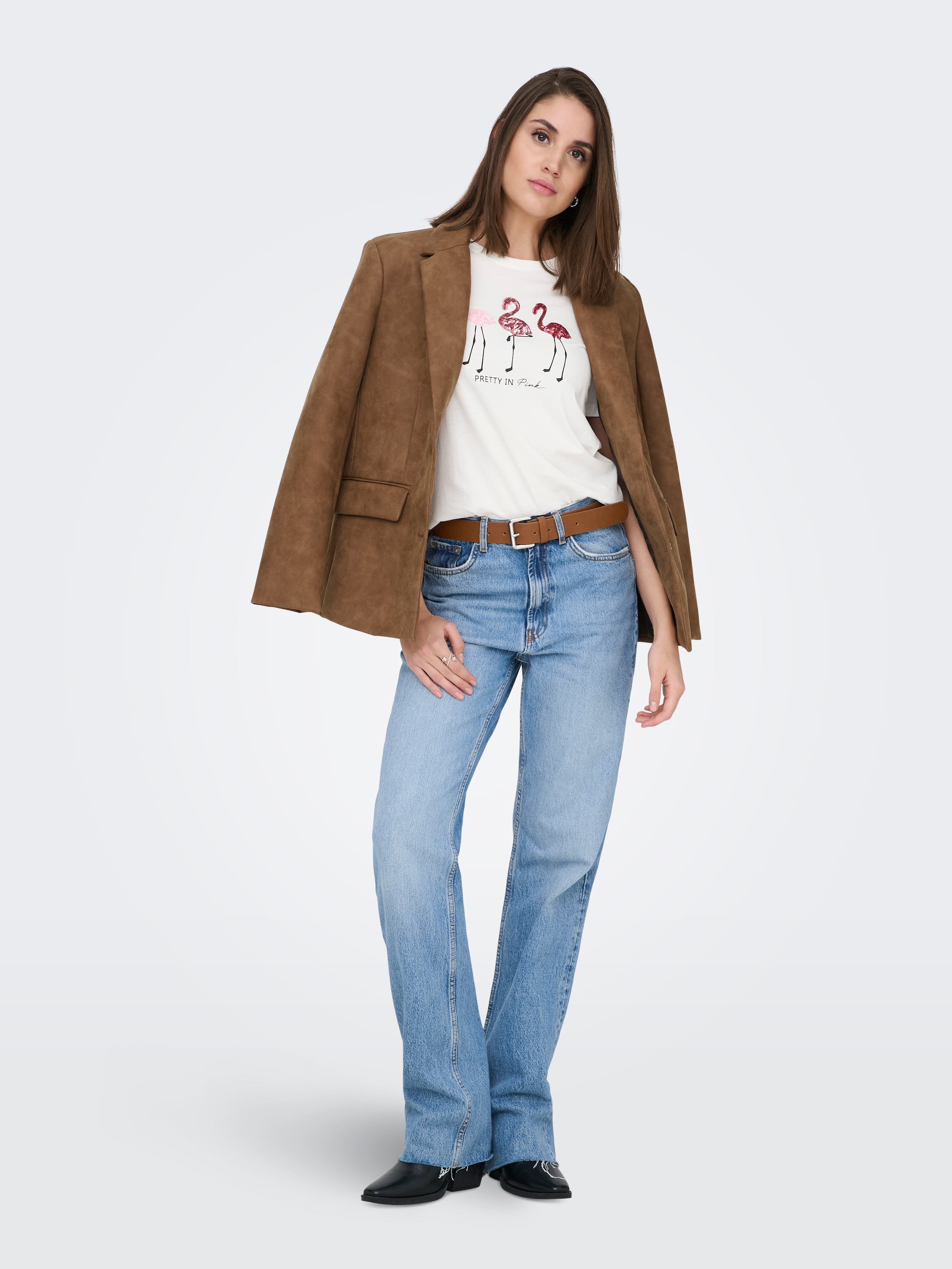 ONLY Kurzarmshirt »ONLKITA S/S TEE JRS NOOS« Baumwolle, regular fit