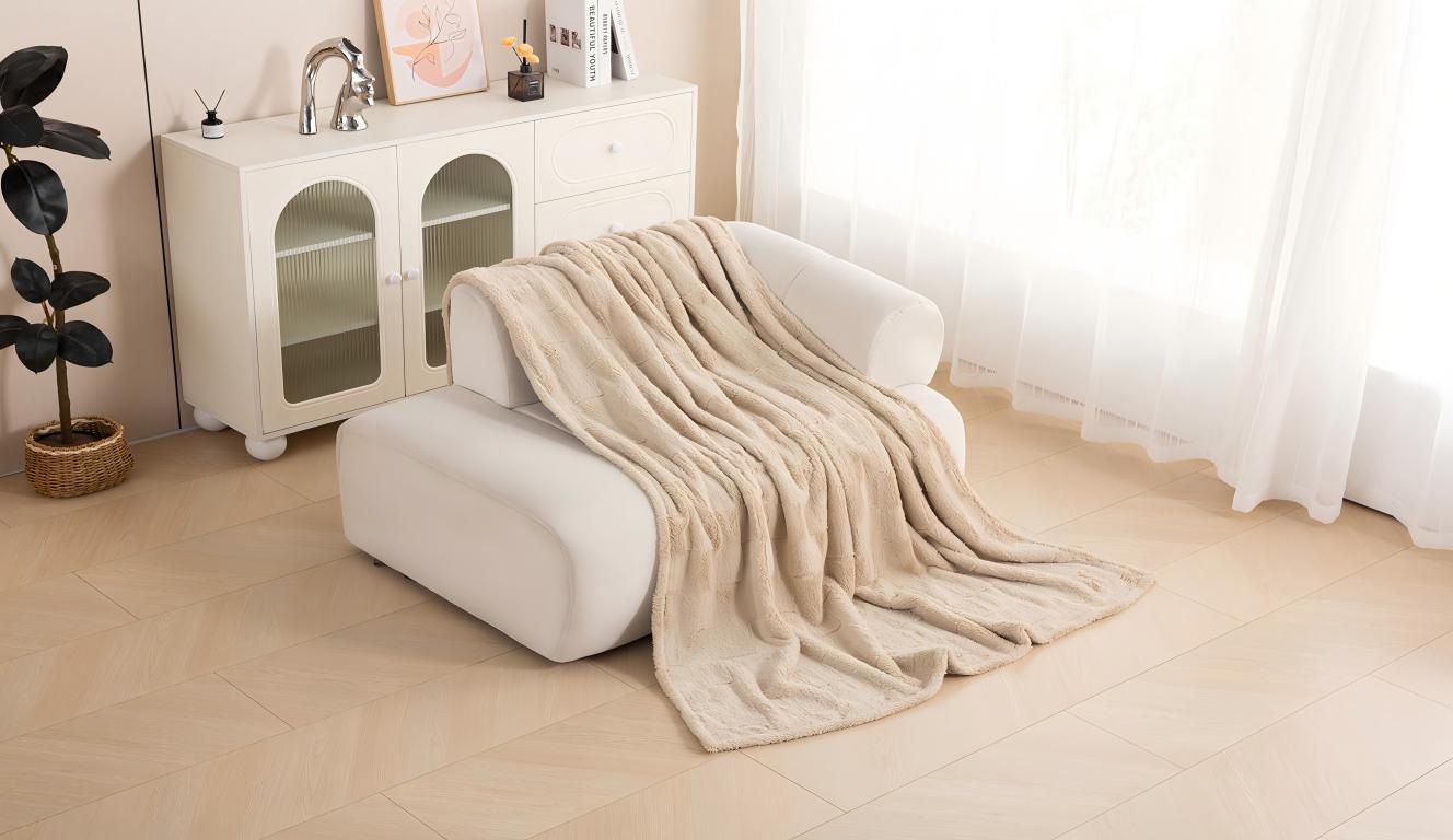 GOODproduct Wohndecke »Cinnia« weich, modern, angenehm, wärmend, pflegeleicht, Decke, 630 g/m²