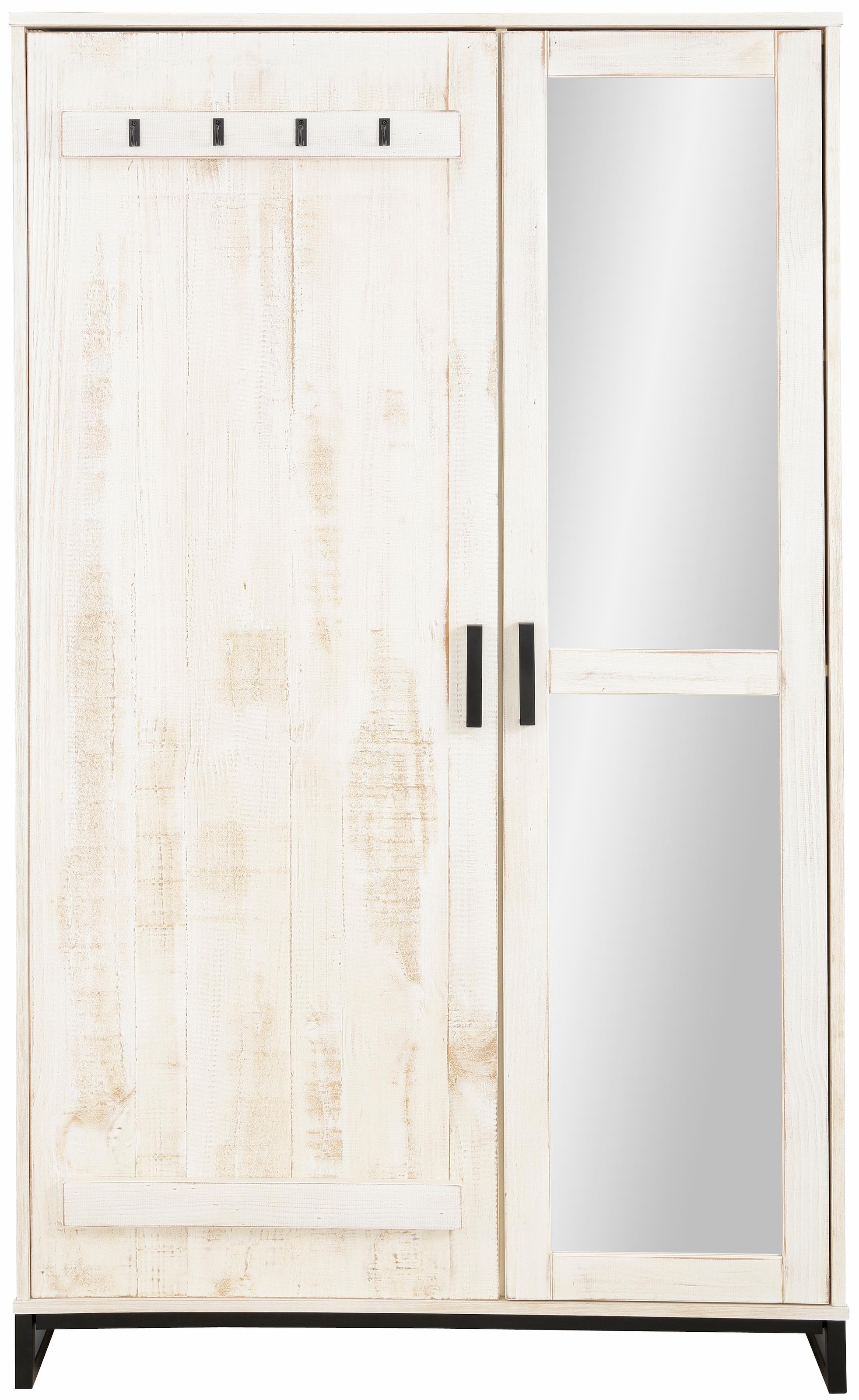 Home affaire Garderobenschrank »Santos«, mit besonderen Türfronten und  Spiegel, viel Stauraum, Höhe 180 cm kaufen
