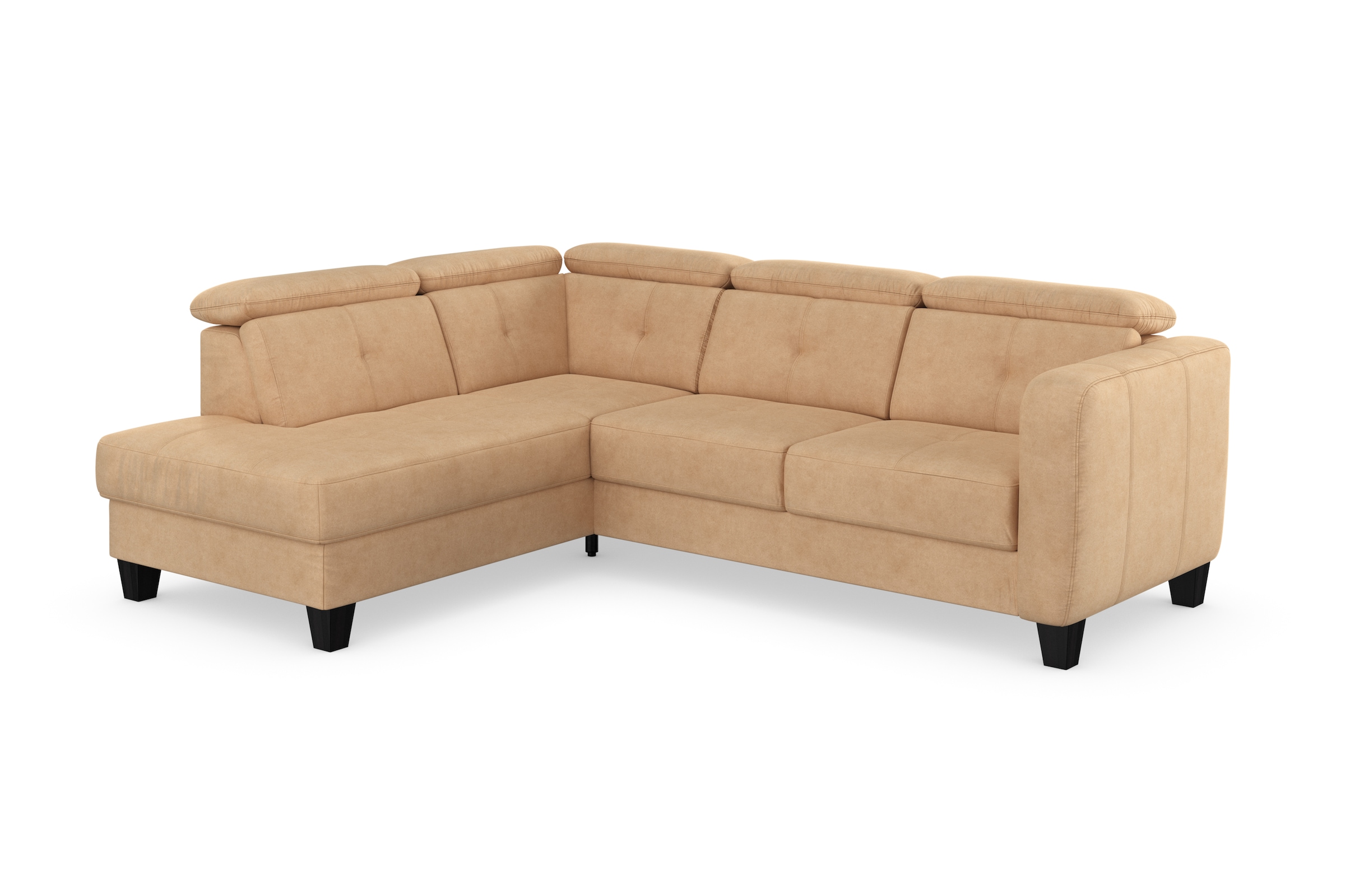sit&more Canapé d'angle »Belluci L-Form« inklusive Federkern, wahlweise mit Bettfunktion und Bettkasten