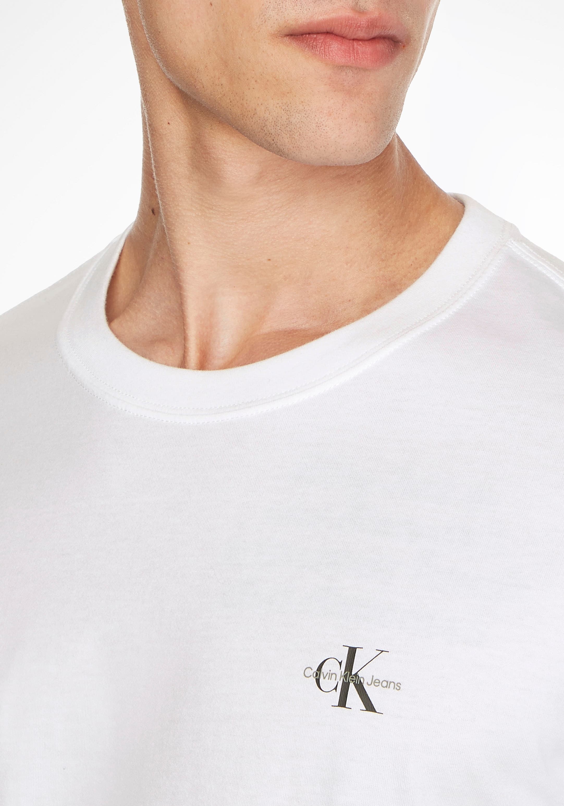 ♕ Calvin Klein Jeans MONOLOGO«, (Packung, im »2 versandkostenfrei PACK 2er-Pack auf T-Shirt 2er-Pack)