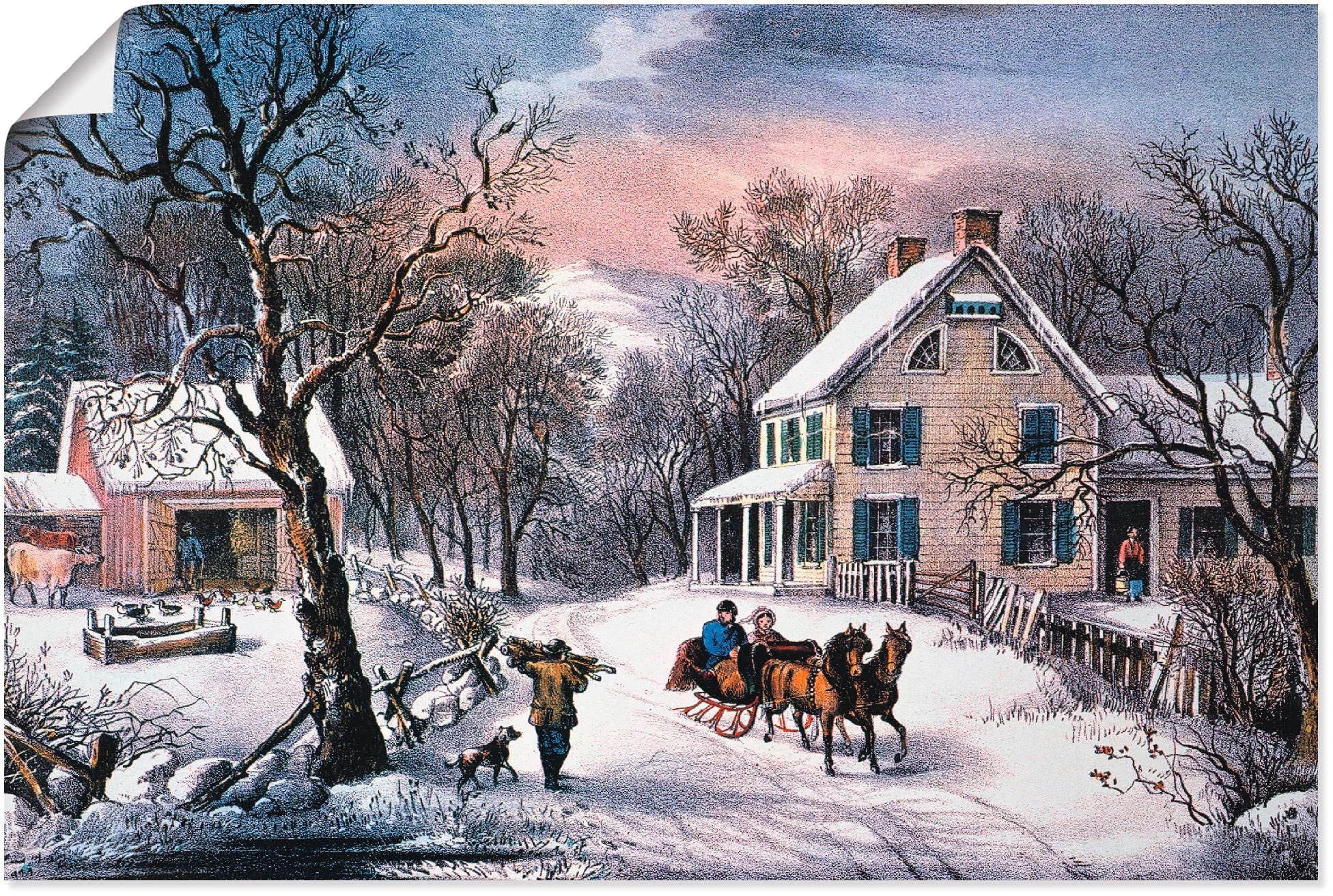 Image of Artland Wandbild »Frau im Schaumbad, 1940«, Vier Jahreszeiten, (1 St.), in vielen Grössen & Produktarten -Leinwandbild, Poster, Wandaufkleber / Wandtattoo auch für Badezimmer geeignet bei Ackermann Versand Schweiz