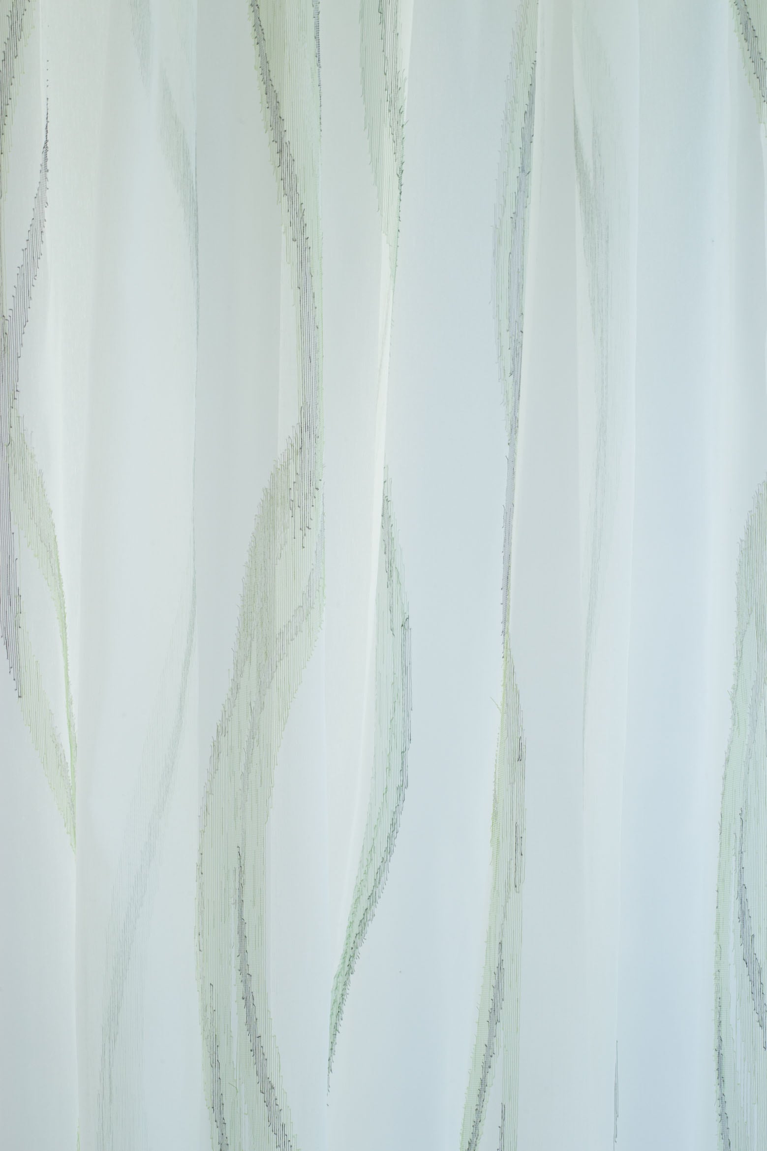 HOMING Rideau »Inna« Boucles cachées 1 cuis tlg. rayures, vagues, moderne, transparent, salon, cuisine, chambre d'enfants