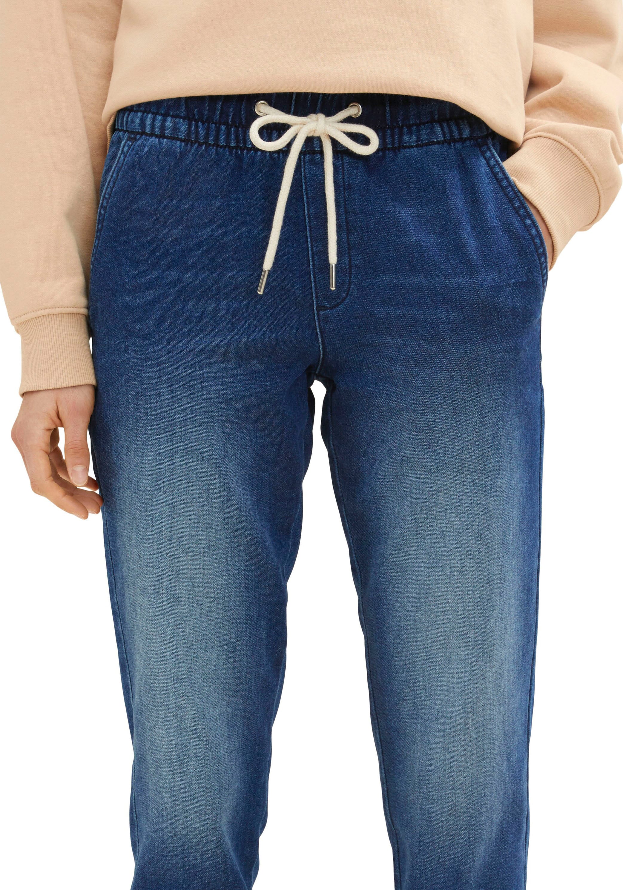 ♕ TOM TAILOR Loose-fit-Jeans, mit elastischem Bund versandkostenfrei  bestellen