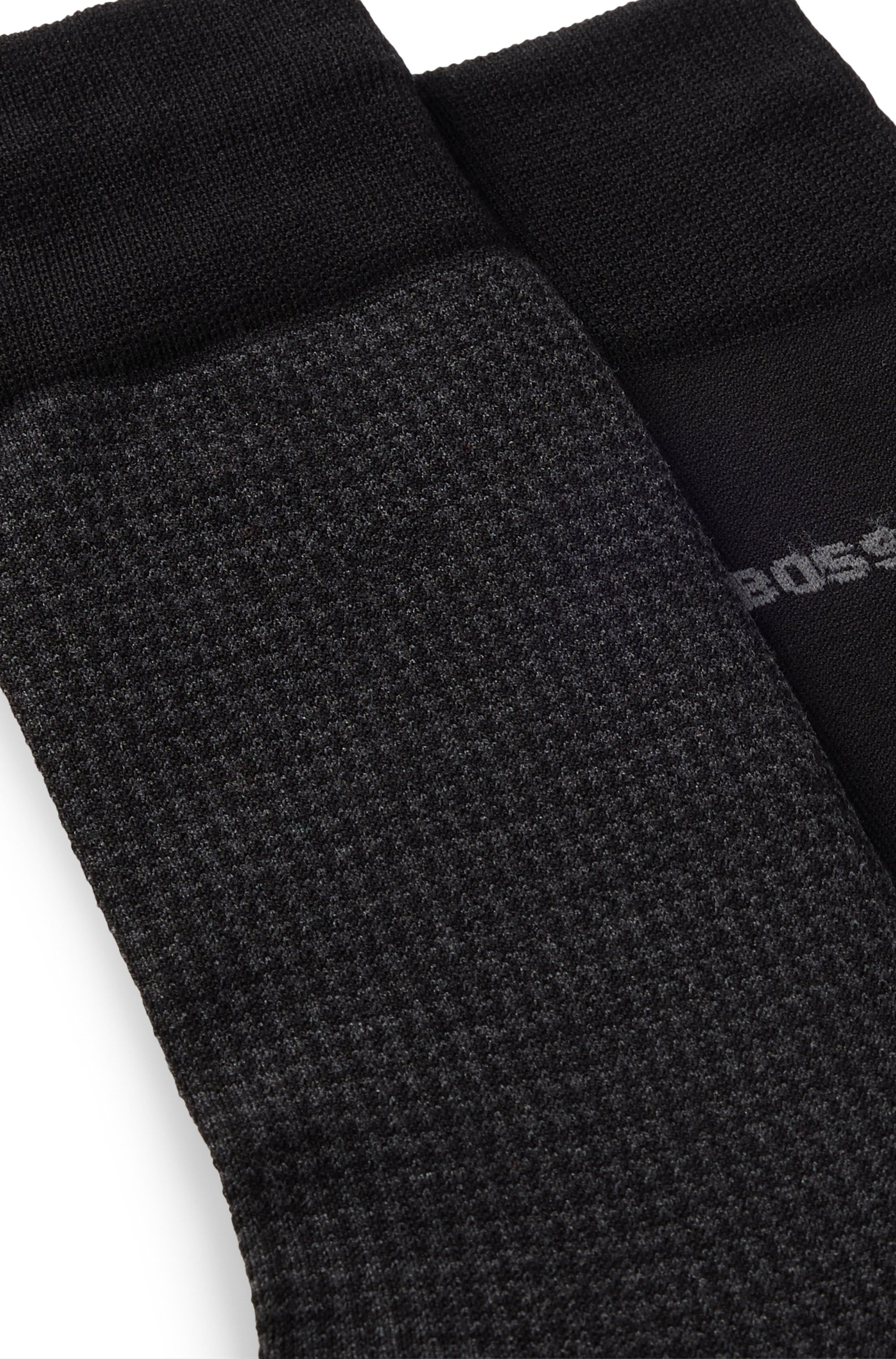 BOSS Socken »2P Houndstooth MC«, (Packung, 2 Paar, 2er Pack), mit eingesticktem Markenlogo