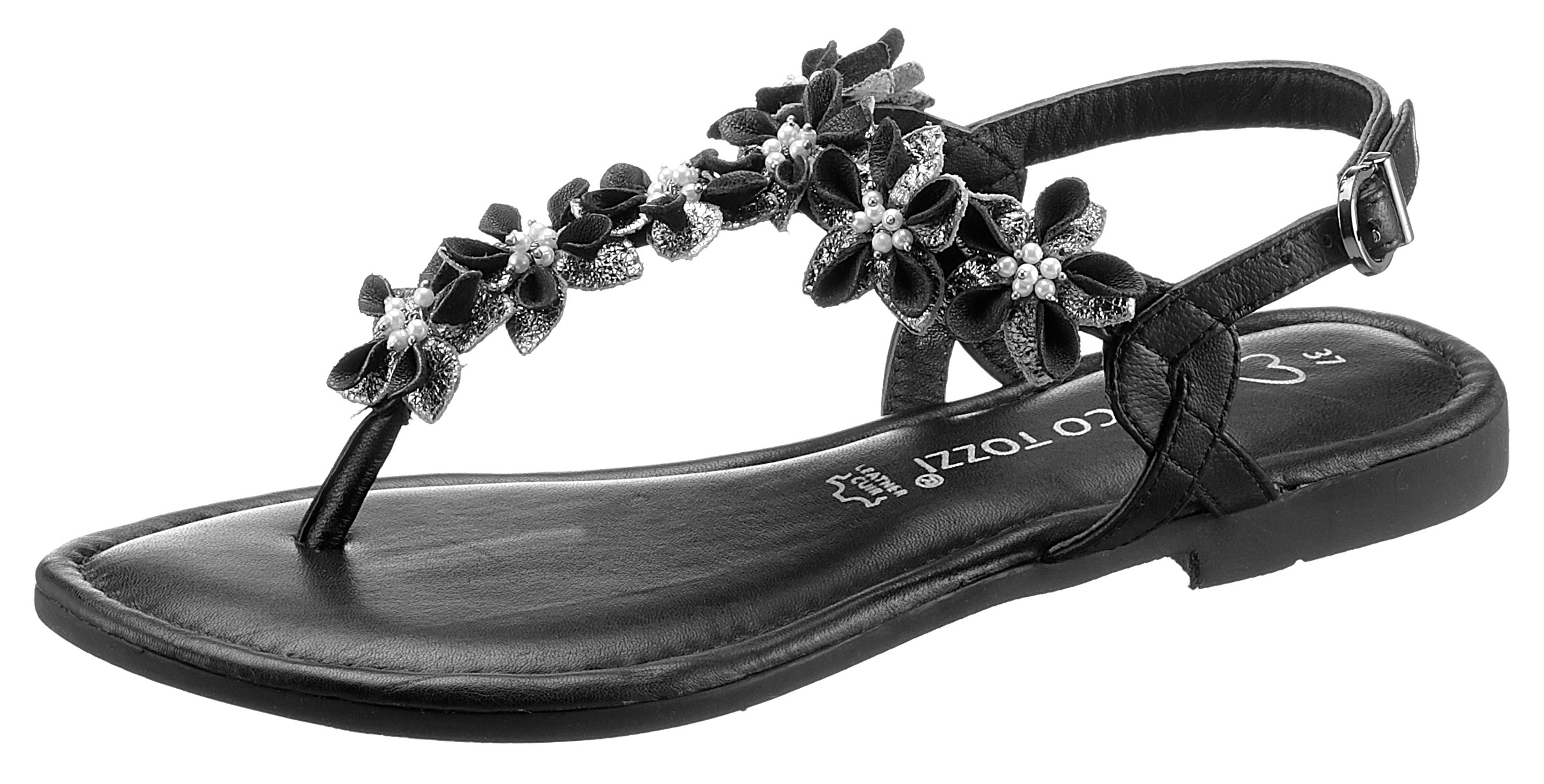 Image of MARCO TOZZI Sandale, mit aufwendiger Blütenverzierung bei Ackermann Versand Schweiz