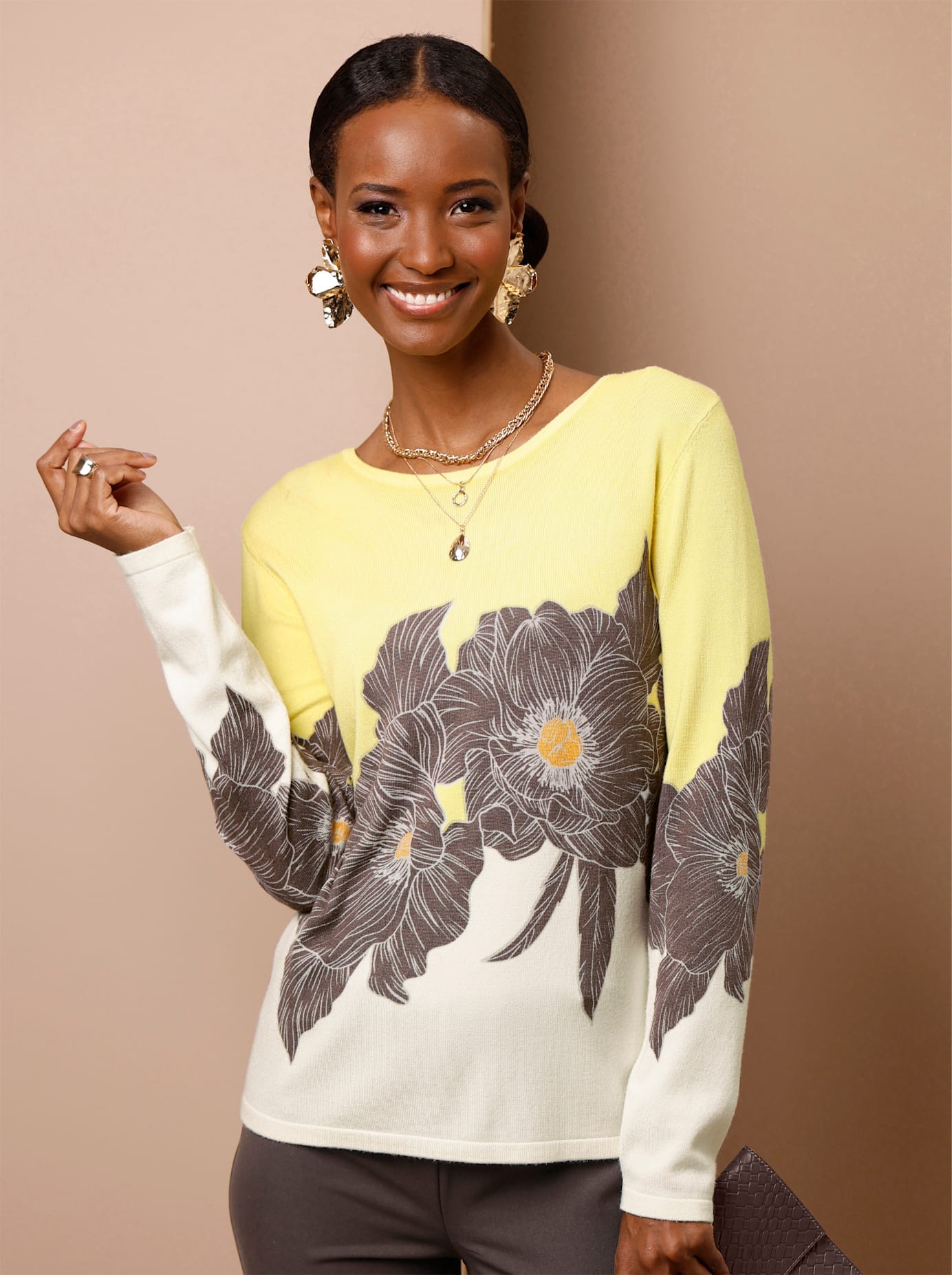 creation L Strickpullover "Lyocell-Mix-Pullover"