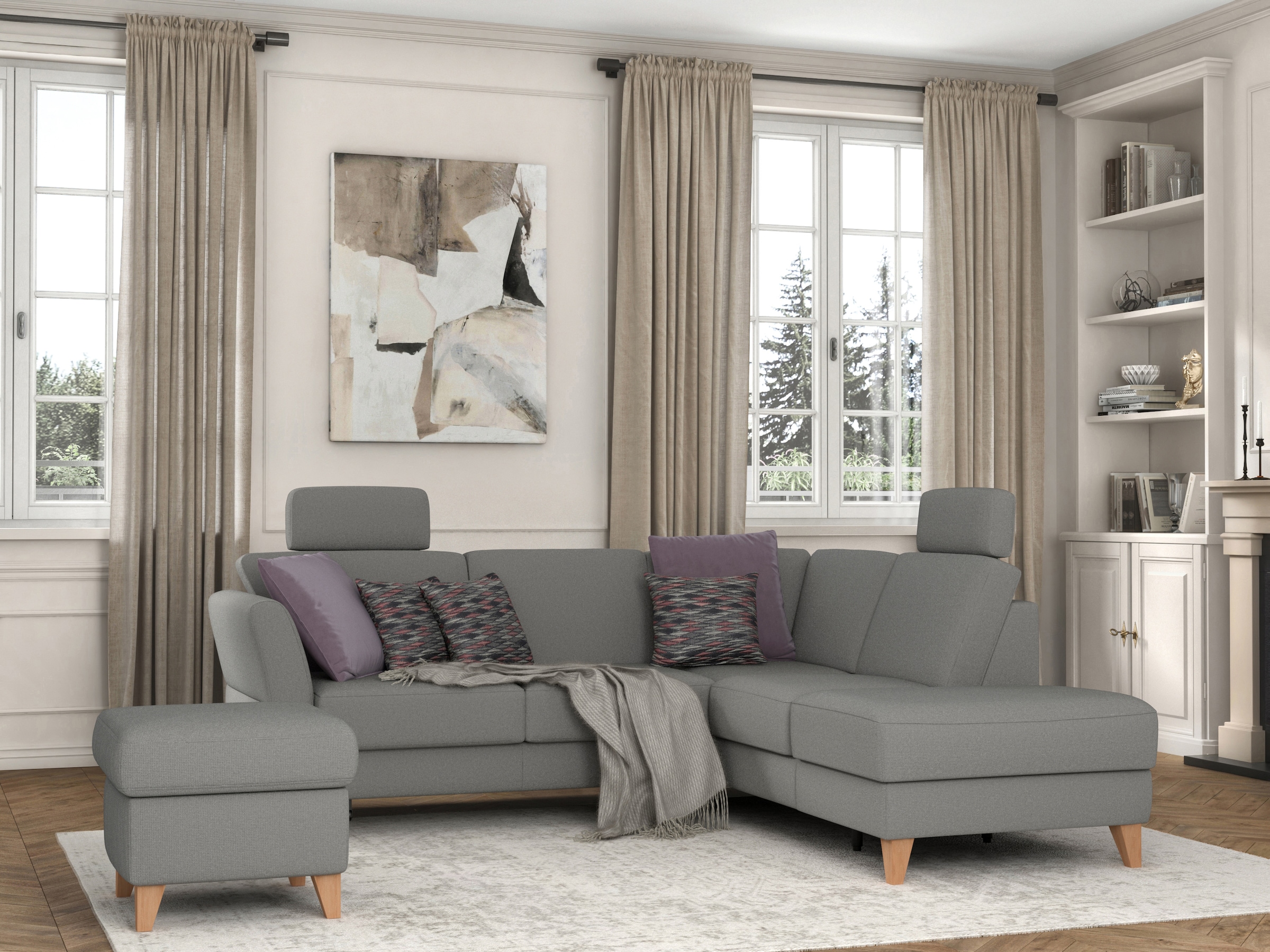 sit&more Stauraumhocker »Visby«, Stauraum, auch erhältlich mit Wasser zu reinigendem "Soft clean" Bezug