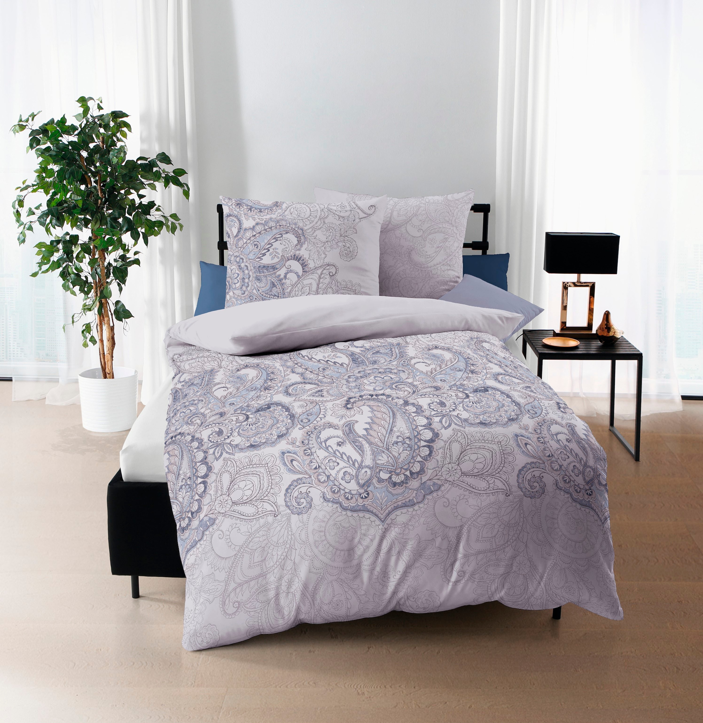 Kaeppel Linge de lit »Indica« 2 cuis avec motif paisley