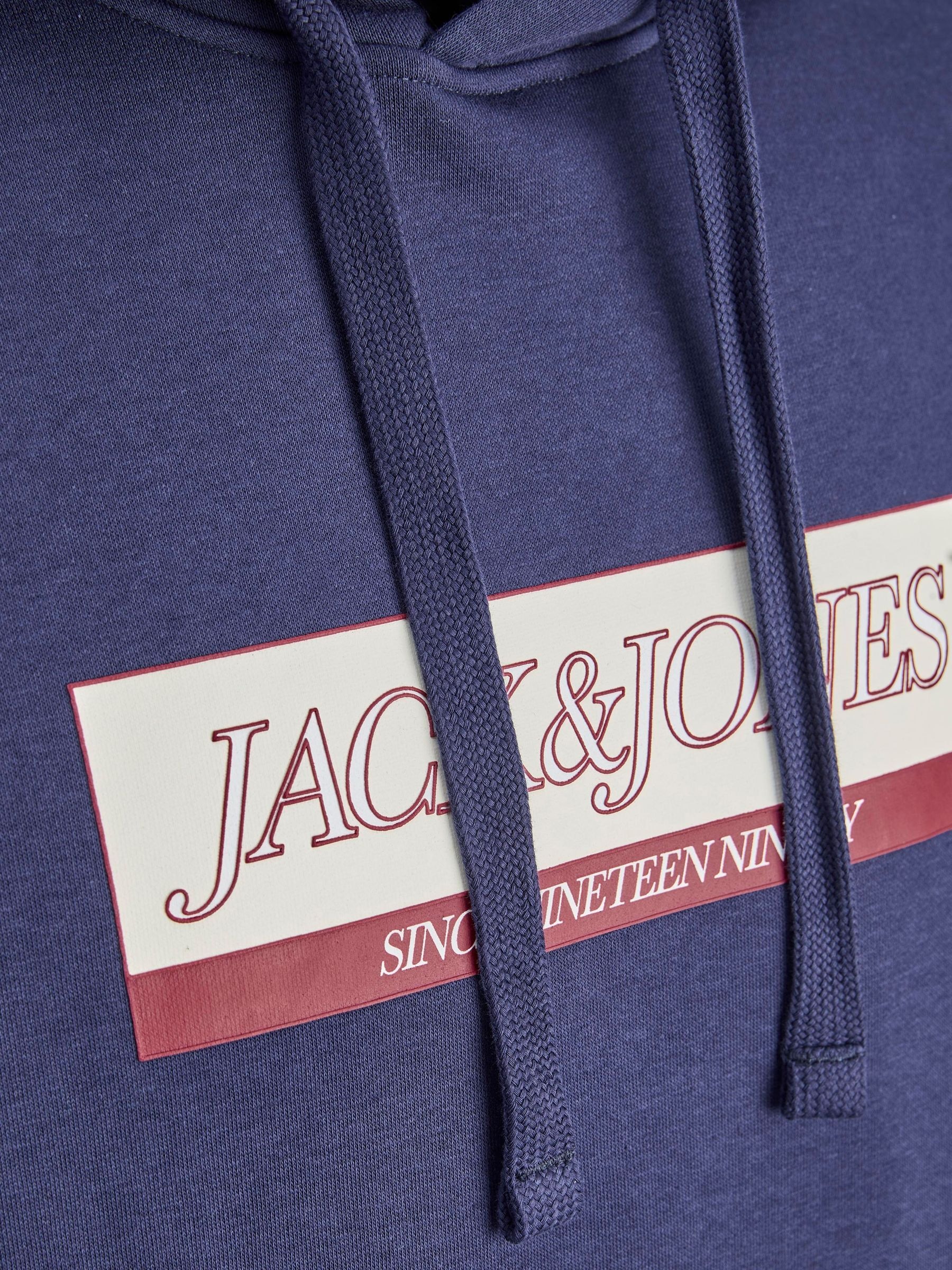 Jack & Jones PlusSize Sweat à capuche »JORINWOOD BLOCK BRANDING SWEAT HOO PLS«
