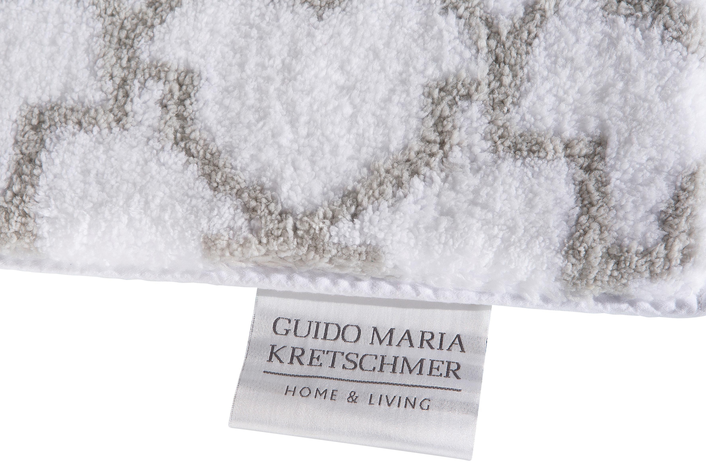 Guido Maria Kretschmer Home&Living Badematte »Birdal«, rutschhemmend beschichtet, fussbodenheizungsgeeignet-schnell trocknend-strapazierfähig, Badteppich, auch als 3 tlg. Set erhältlich