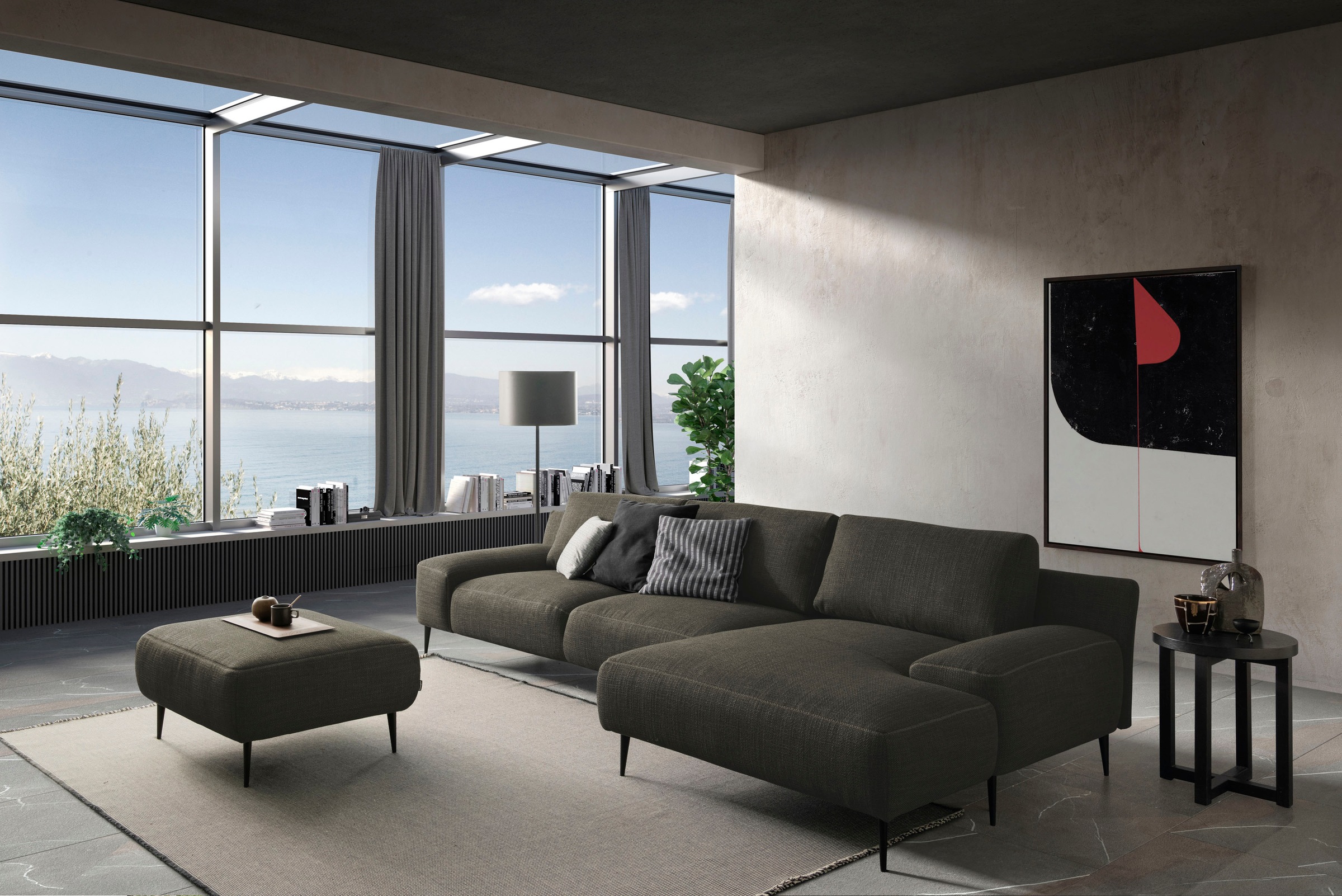 designwerk Ecksofa »Forma L-Form, zeitloses Designsofa mit aktuellem Fuss«, in hochwertiger Verarbeitung & tollem Sitzkomfort