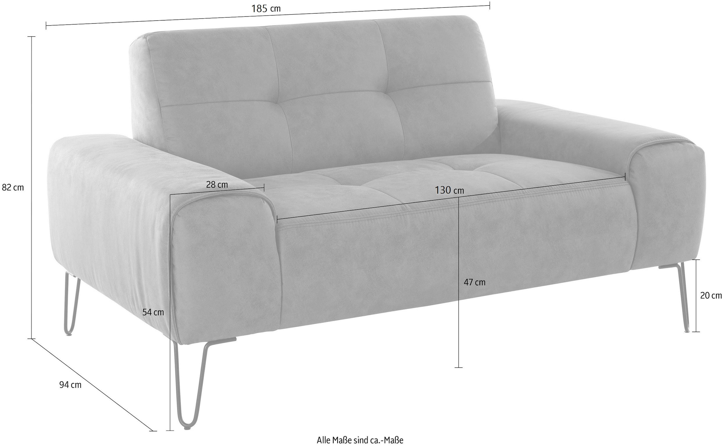 exxpo - sofa fashion 3-Sitzer »Taranto«