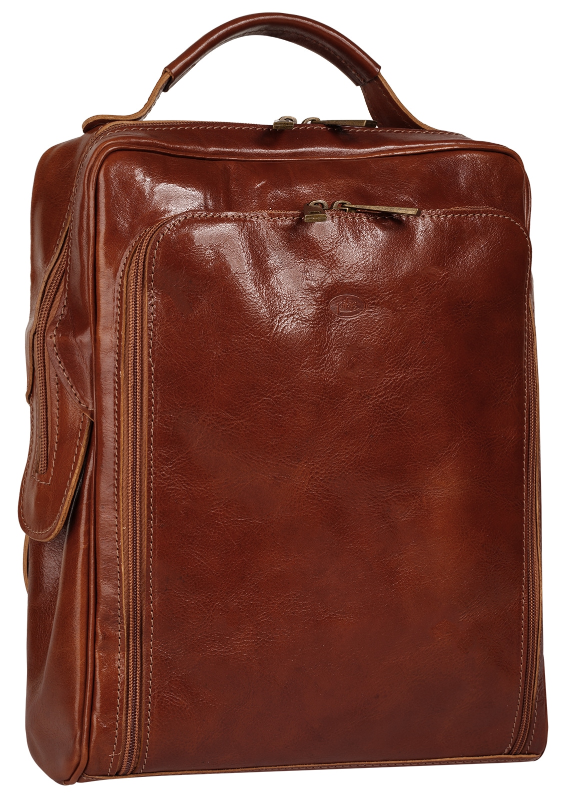 Piké Sac à dos de ville »PIKÉ Damen echt Leder, Made in Italy« cuir véritable, fabriqué en Italie