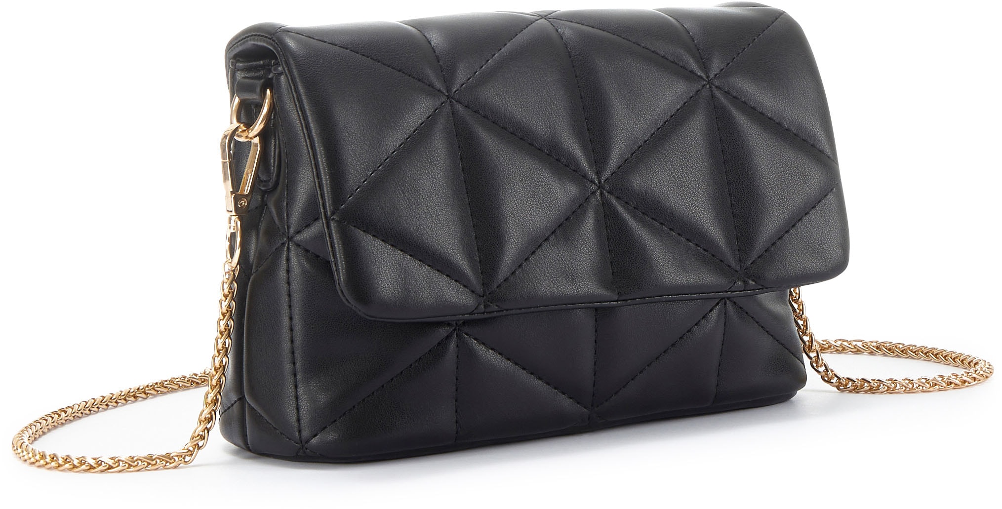 Image of Vivance Umhängetasche "Minibag" mit modischer Steppung, Kettentasche, Handtasche, Crossbody Bag VEGAN