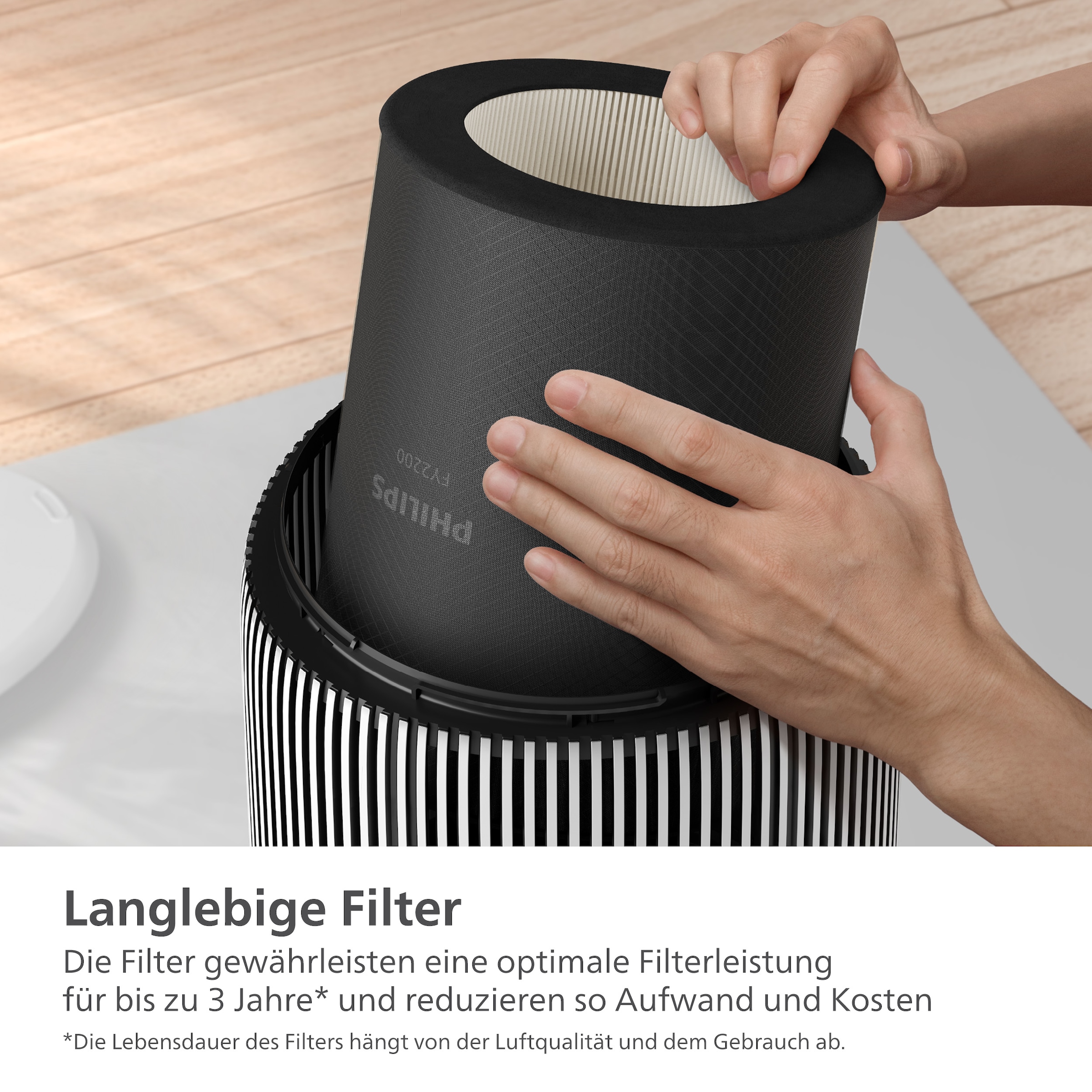 Philips Filtre de rechange »FY2200/30 HEPA NanoProtect Filter« 1 cuis tlg. bis zu 3 Jahre verwendbar, 1 Filter im Lieferumfang