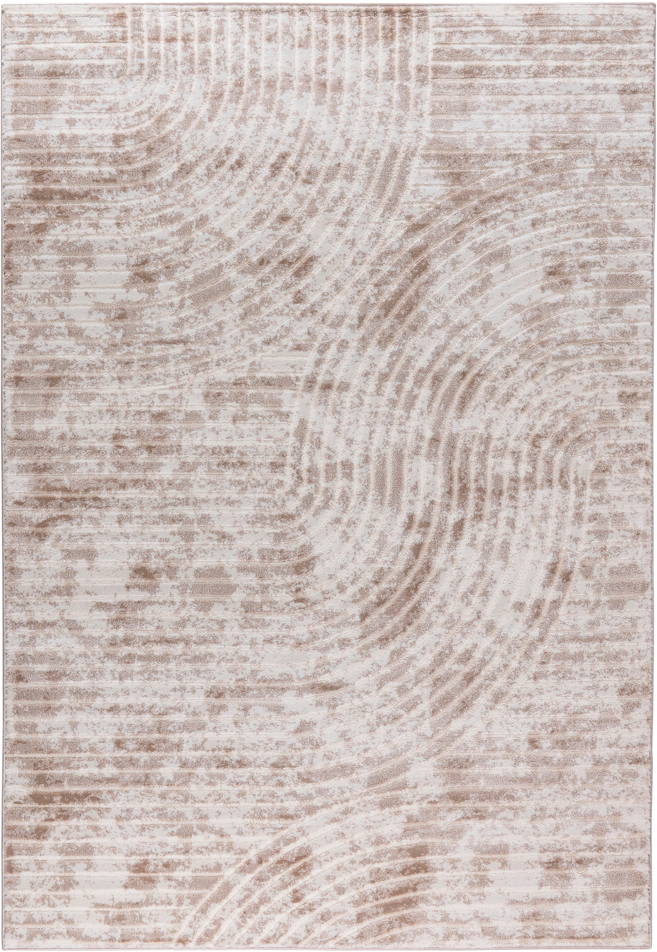 GOODproduct Teppich »Luvu, mit Hoch-Tief-Struktur« rechteckig 12 mm Höhe Modernes Design, Boho-Charme, dezenter Glanz, Wohnzimmer, Schlafzimmer