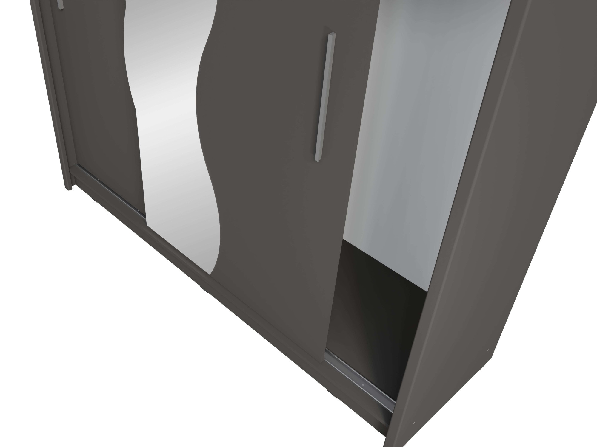 Home affaire Kleiderschrank »JULIETTA Schiebetürenschrank mit 10 Fächer, Kleiderstange und Spiegel« Garderobe mit 2 Schwebetüren und Spiegel, Masse B/T/H: 205/63/215 cm