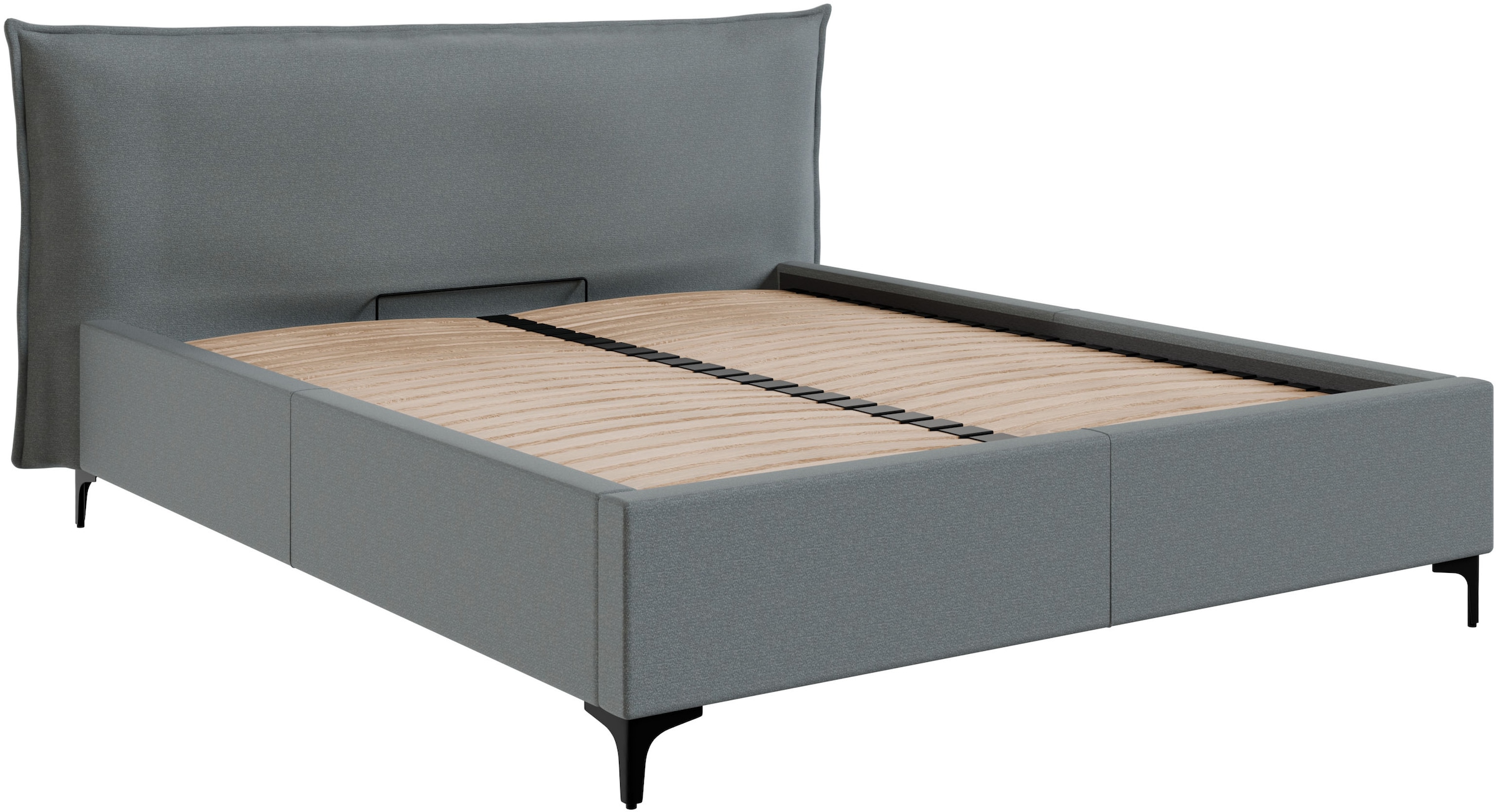 FORTE Lit rembourré »Helsingborg« incl. sommier à lattes, disponible en plusieurs couleurs