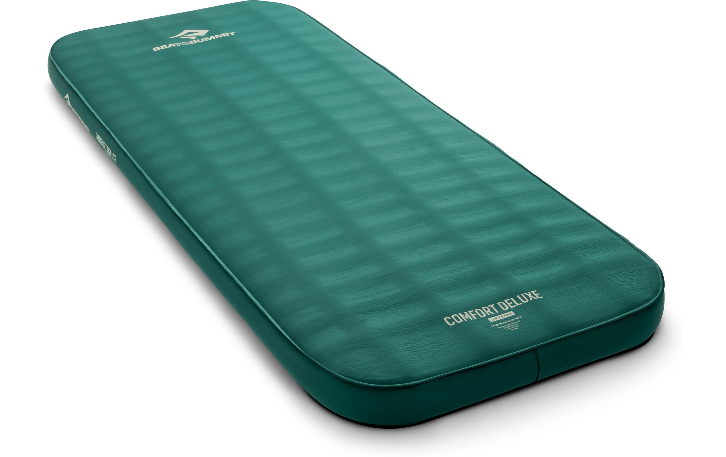 sea to summit Luftmatratze »Comfort Deluxe Mat Large Rectangular« Bequeme selbstaufblasende Isomatte, Rain Forest