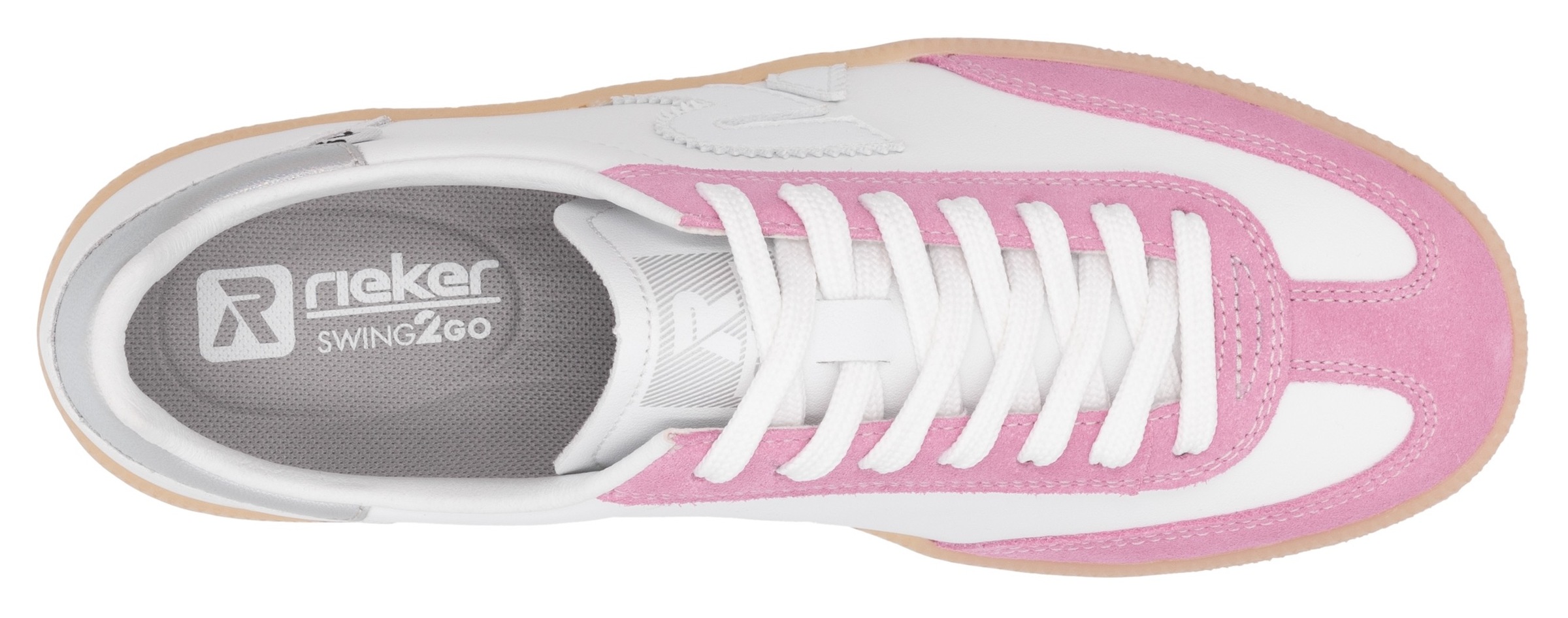 RIEKER Sport Sneaker »San Diego Swing2GO«  Retro-Sneaker, Freizeitschuh, Halbschuh mit herausnehmbarem Fussbett