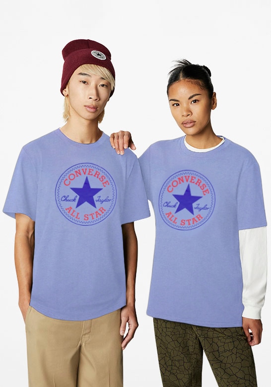 Converse T-Shirt »CONVERSE GO-TO CHUCK TAYLOR CLASSIC PATCH TEE«, (1 tlg.), Unisex