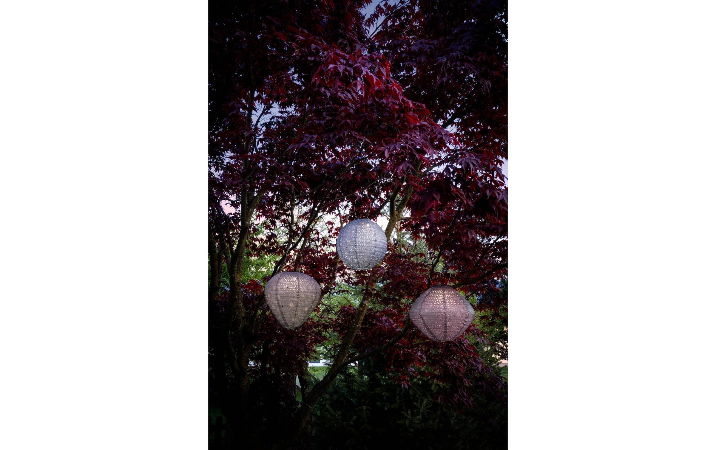 EGLO Lampe à suspendre »Lampion SOLAR 1 LED, Ø 25 cm« blanc chaud Solarlampion