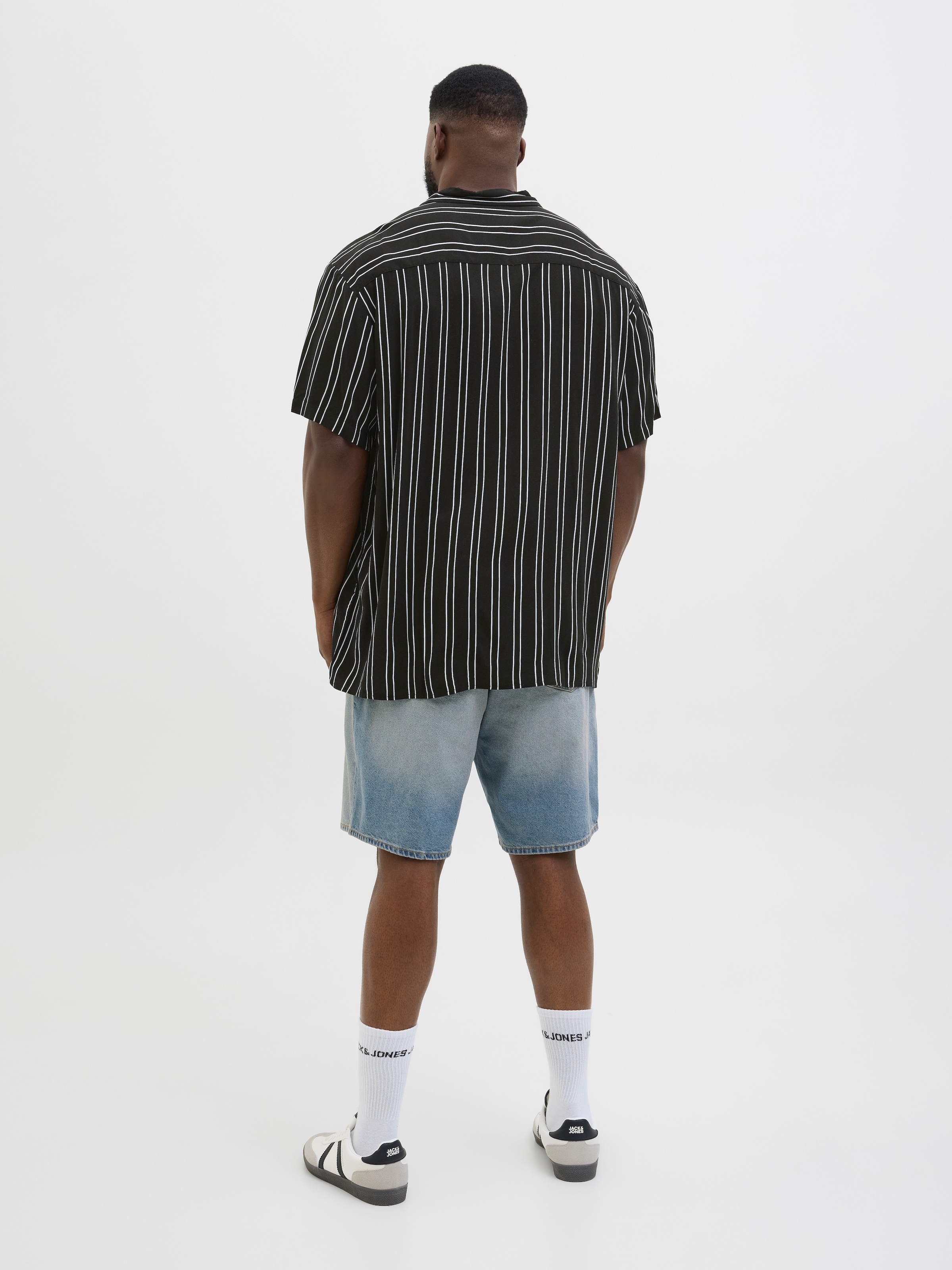 Jack & Jones PlusSize Kurzarmhemd »JJEJEFF STRIPE RESORT SHIRT SS SN PLS«
