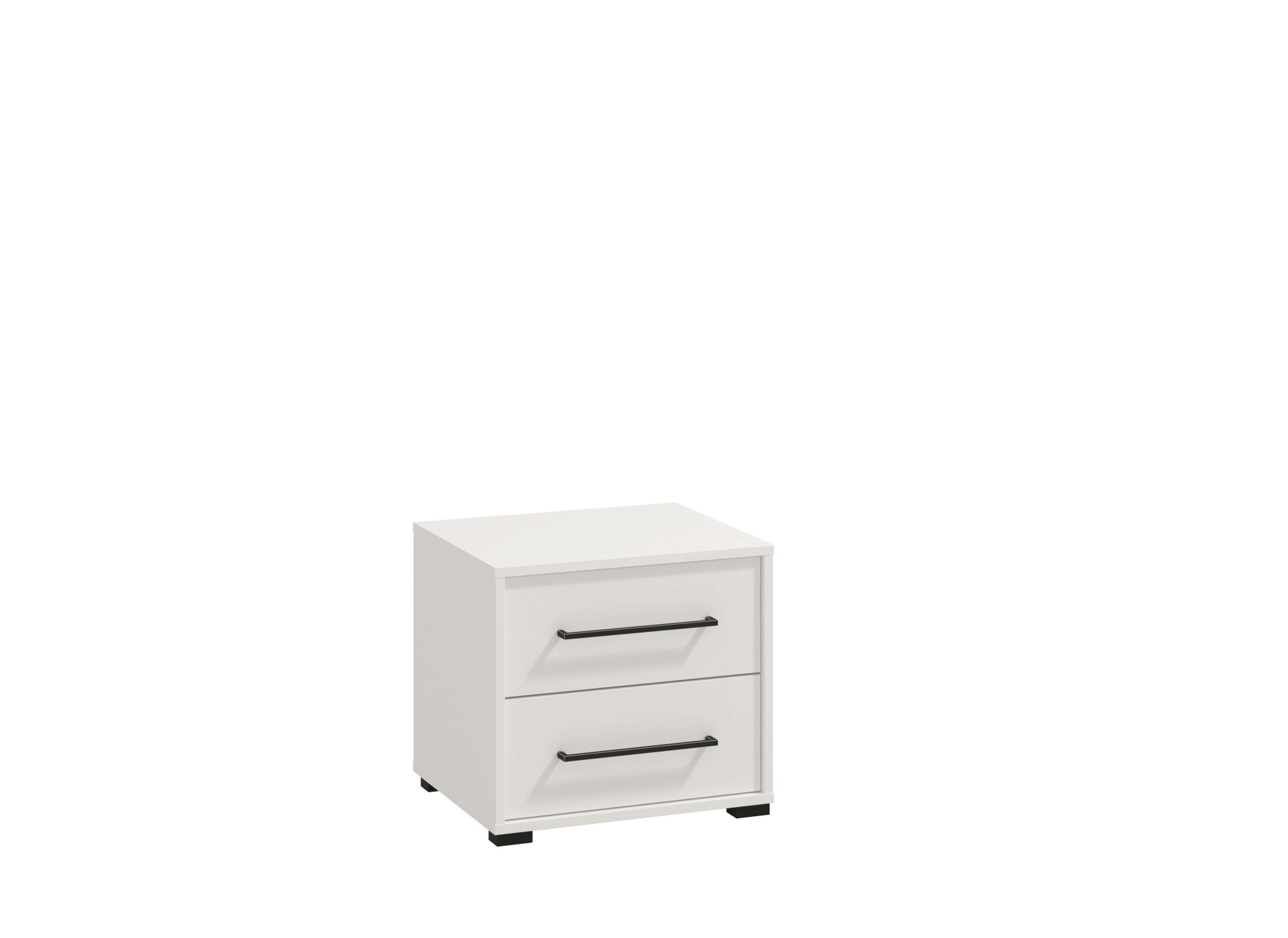 INOSIGN Nachtkommode »Ascalon Nachttisch, Nachtschrank, 48x40x44cm, 2 Schubladen«, in weiss oder eichefarben, FSC-zertifizierter Holzwerkstoff