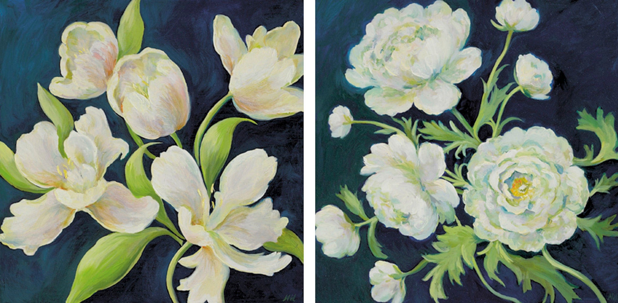 Image of Home affaire Kunstdruck »NEL WHATMORE / Flowers I/II«, (Set, 2 St.) bei Ackermann Versand Schweiz