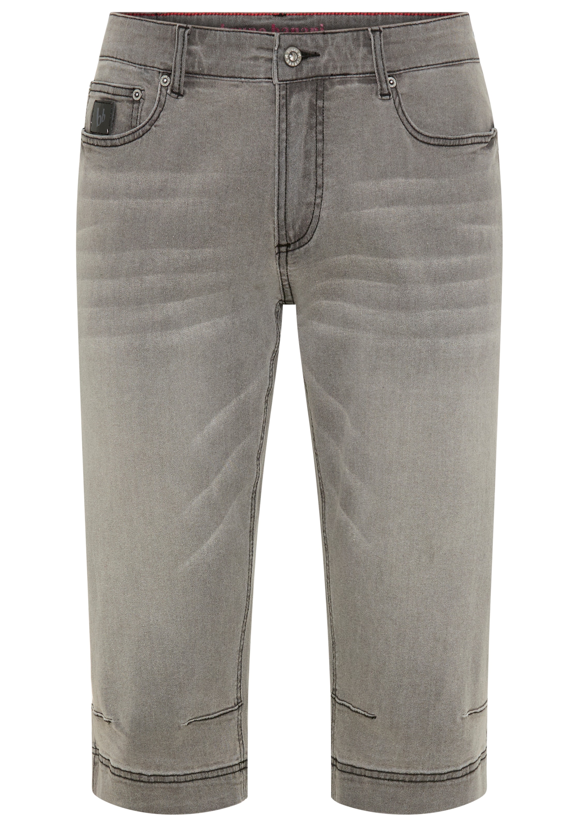 Bruno Banani Bermuda en jean »Hutch-Bermuda« Straight-Fit, normale Leibhöhe, aus elastischem Denim-Material