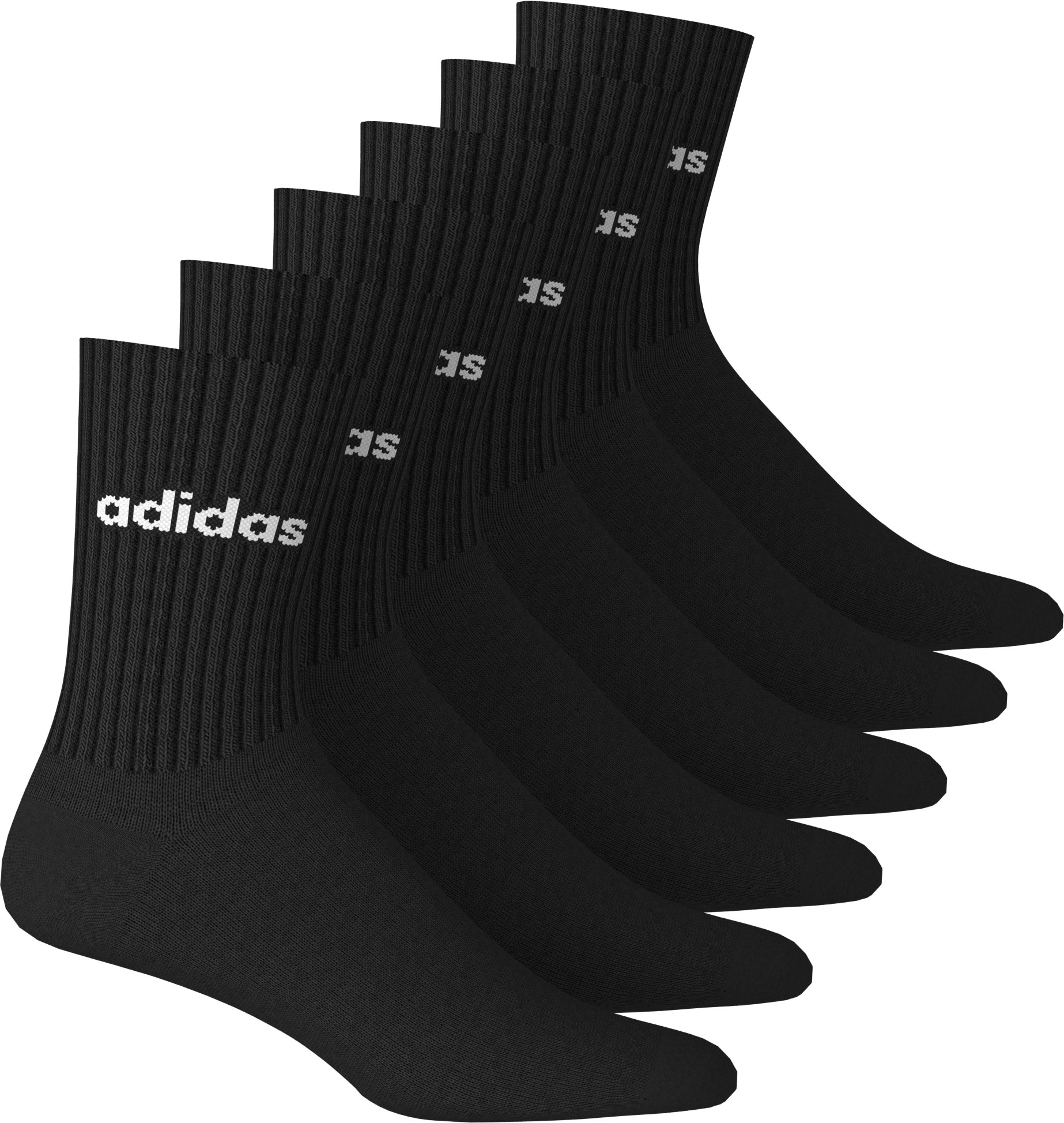 adidas Performance Funktionssocken »LINEAR GEPOLSTERTE CREW IM 6ER-PACK« 6 Paar tlg.