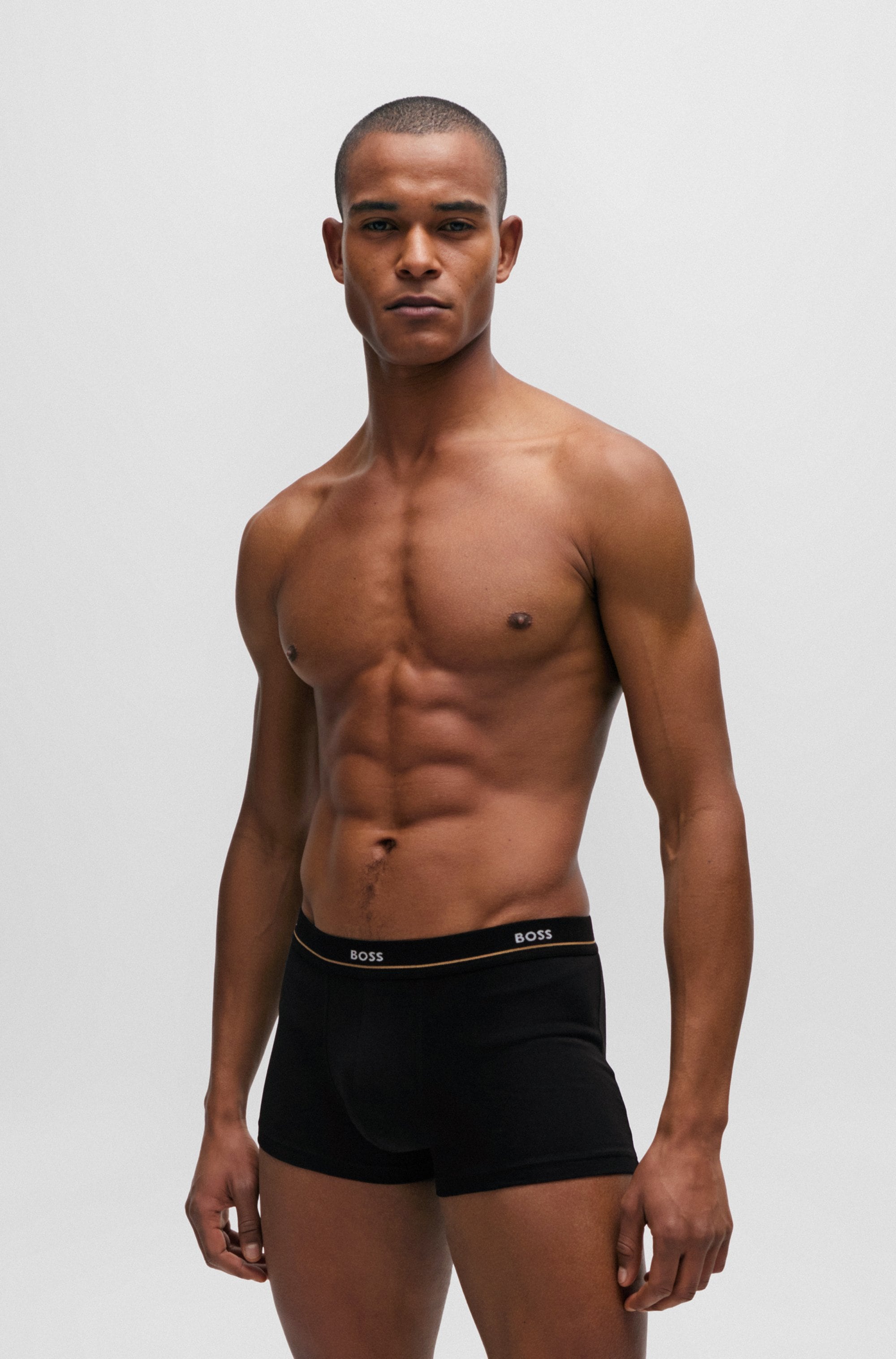 BOSS Trunk »Trunk 5P Essential« Packung, 5er Pack, 5 Stk. tlg., mit modischem, teilweise kontrastfarbenen BOSS Logo-Elastikbund