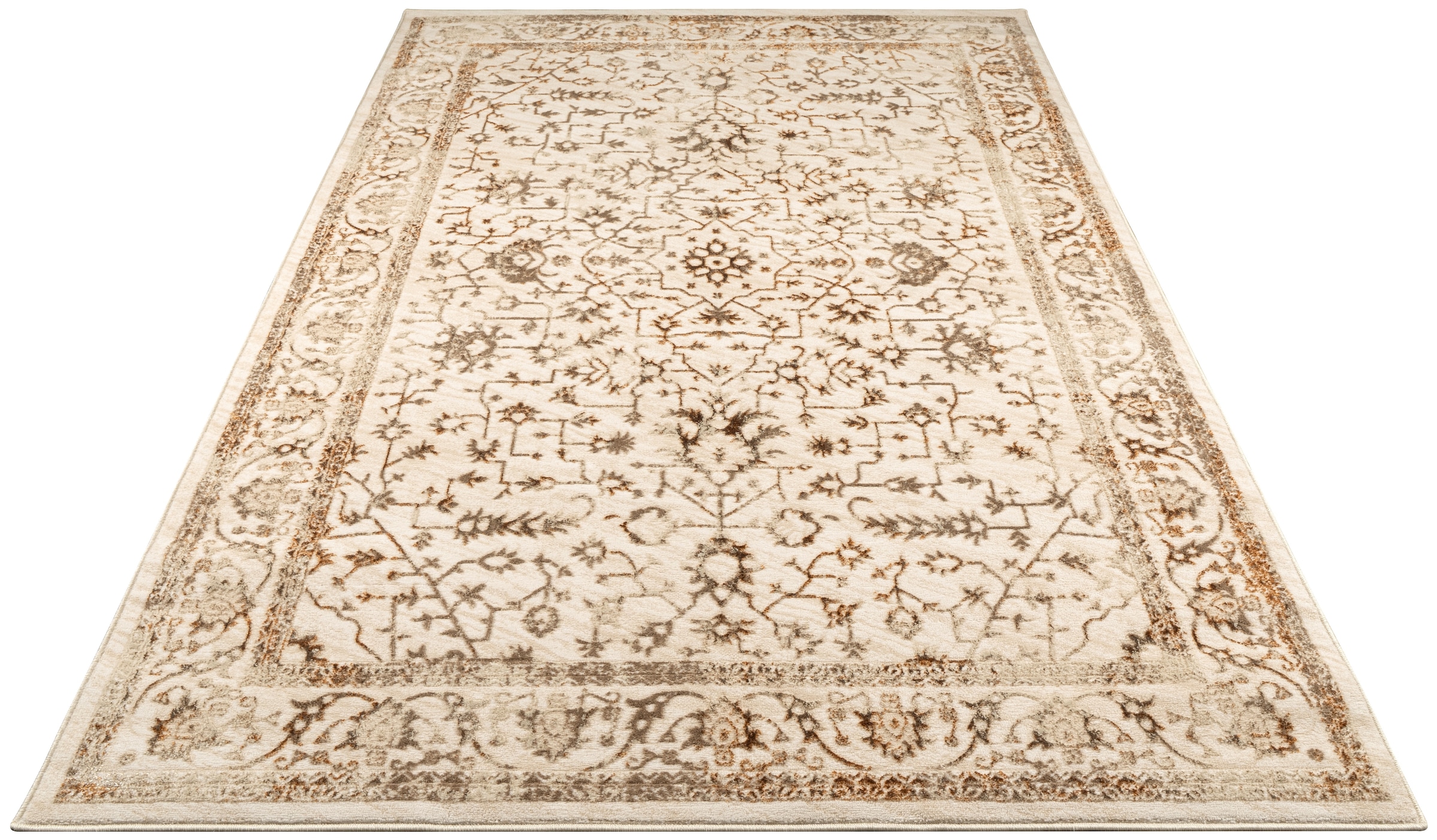 GOODproduct Teppich »Amira, orientalisches Design« rechteckig 11 mm Höhe mit Bordüre, elegant, Vintage Optik, Wohnzimmer, Schlafzimmer