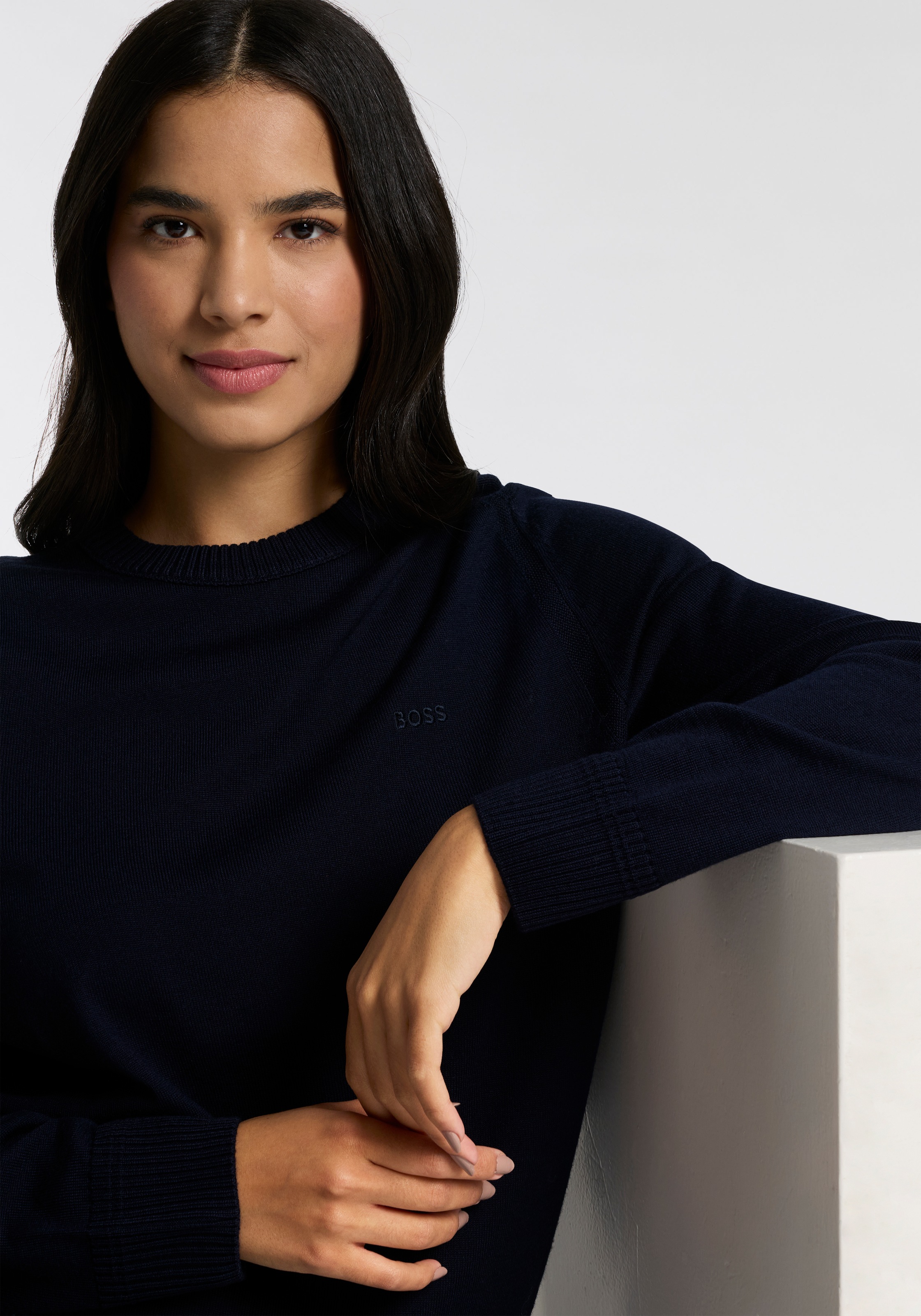 BOSS ORANGE Strickpullover »Avac«, mit Schurwolle