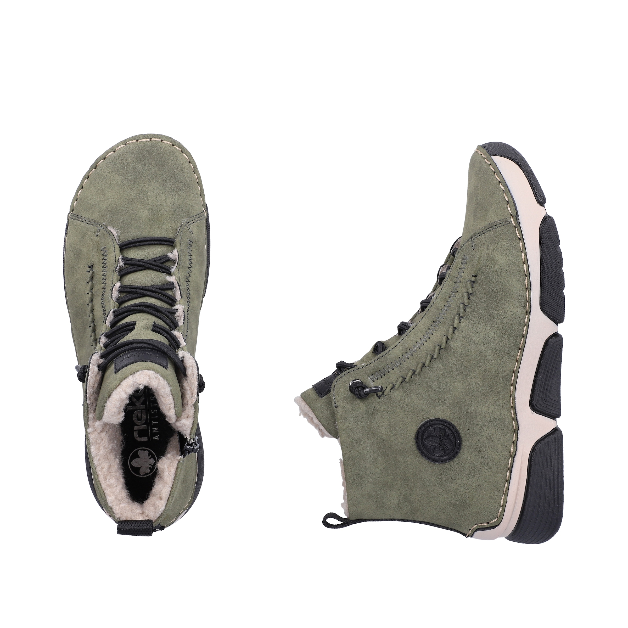Rieker Bottes d'hiver  bottine d’hiver, bottes outdoor, doublure chaude, fermeture éclair intérieure