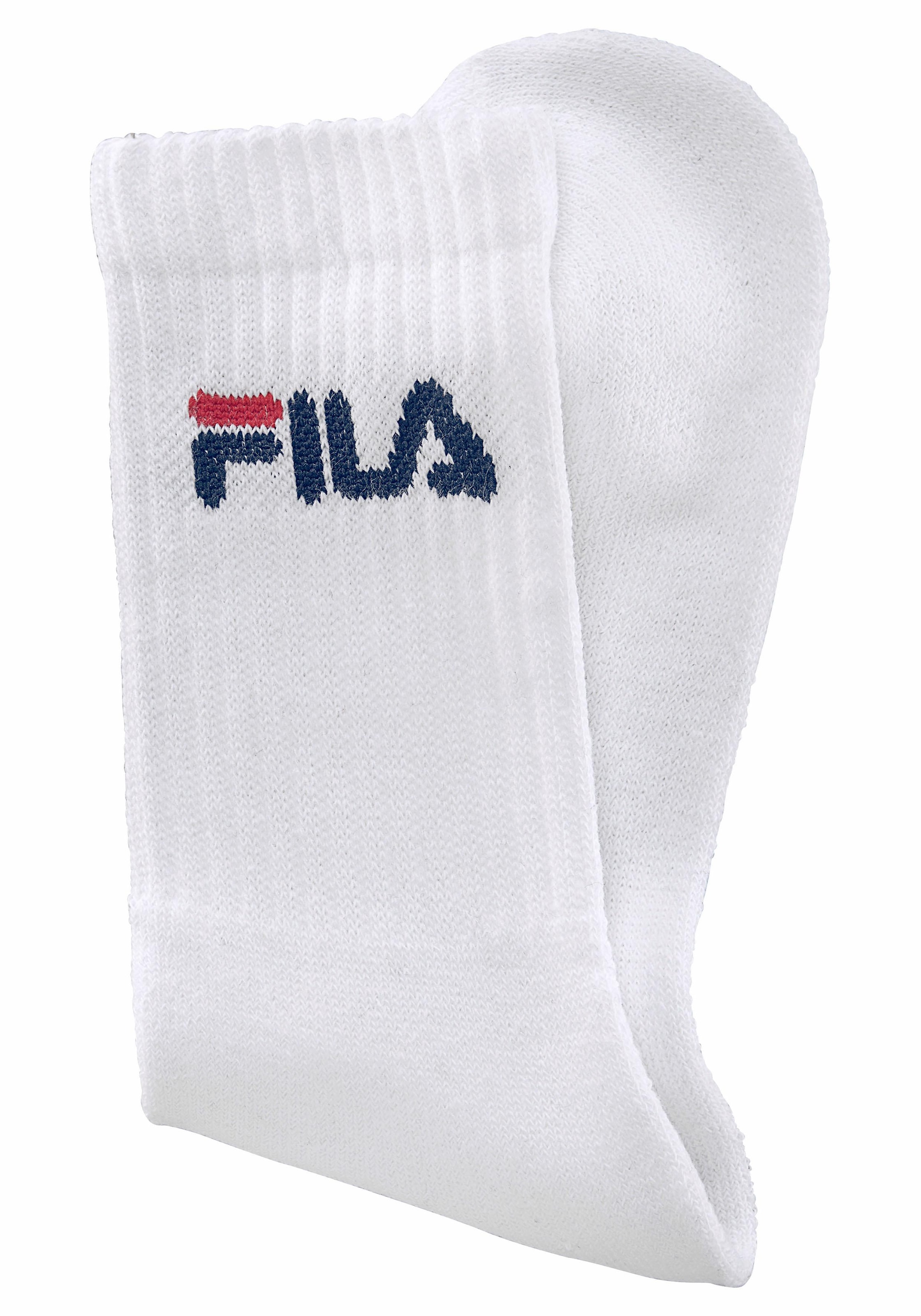 Fila Tennissocken, (3er Pack), mit verstärkten Belastungszonen