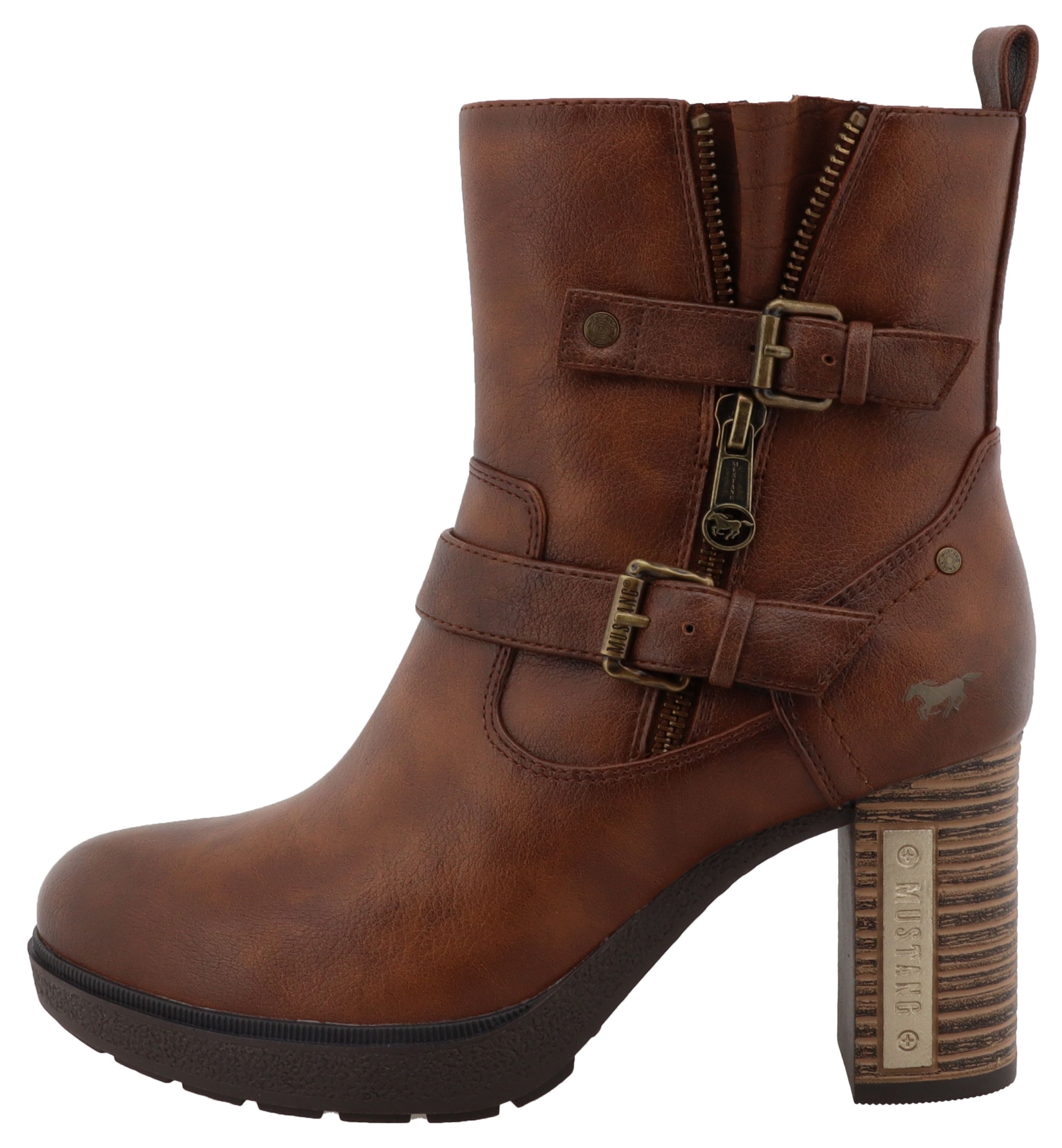 Mustang Shoes Winterstiefelette »Nana«  Boots, Winterstiefelette mit Reissverschluss