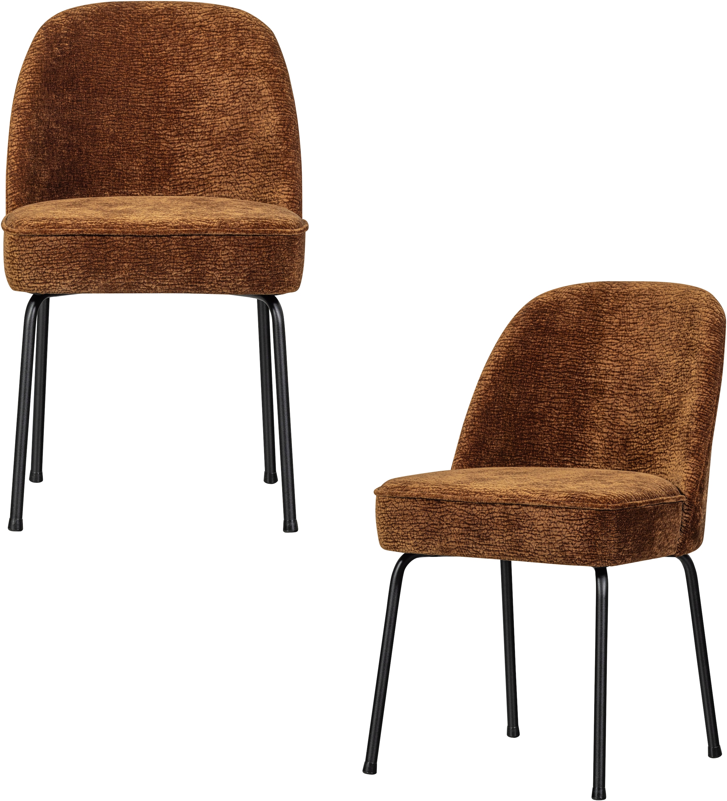 WOOOD Esszimmerstuhl »Vogue mit bezug und 3D-Muster, B 50 x T 57 x H 83 cm (2er-Set)« (Set) 2 Stk.Chenille-Texturbezug mit Maximale Verschleissfestigkeit, Pfleiglicht