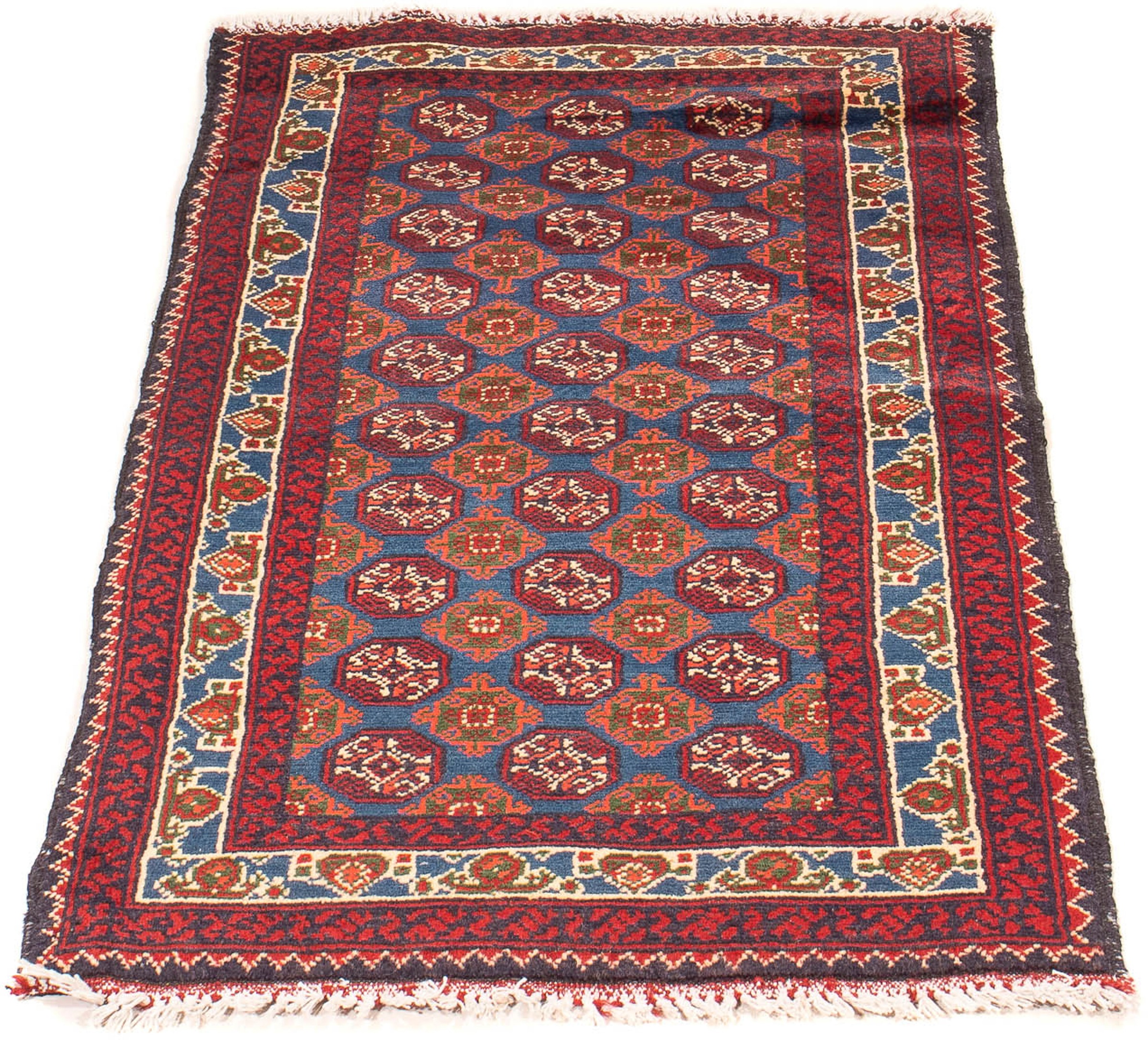 Image of morgenland Orientteppich »Afghan - 89 x 49 cm - dunkelrot«, rechteckig, 7 mm Höhe, Wohnzimmer, Handgeknüpft, Einzelstück mit Zertifikat bei Ackermann Versand Schweiz