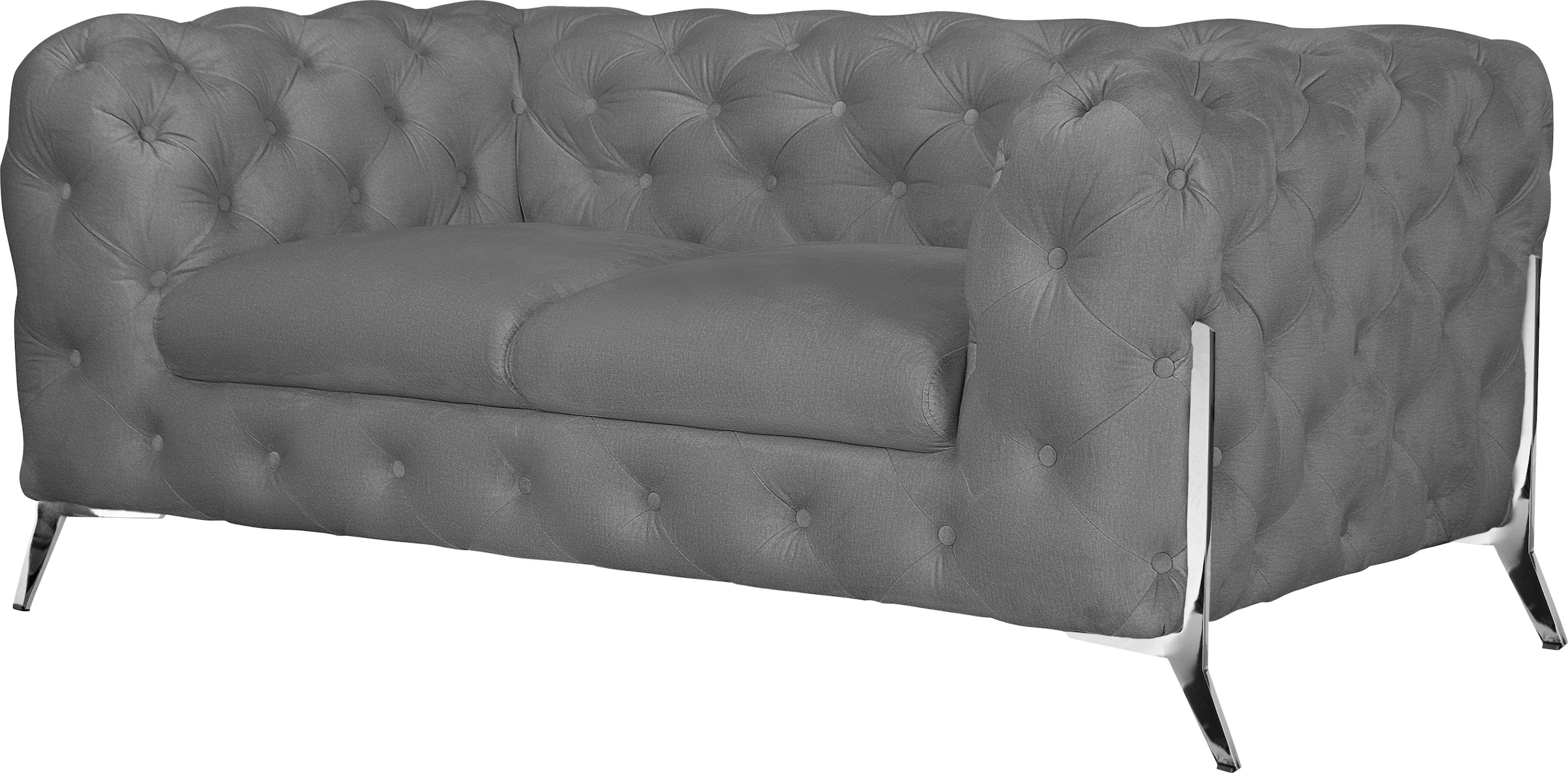 Leonique Chesterfield-Sofa »Amaury«, aufwändige Knopfheftung, moderne Chesterfield Optik, Fussfarbe wählbar