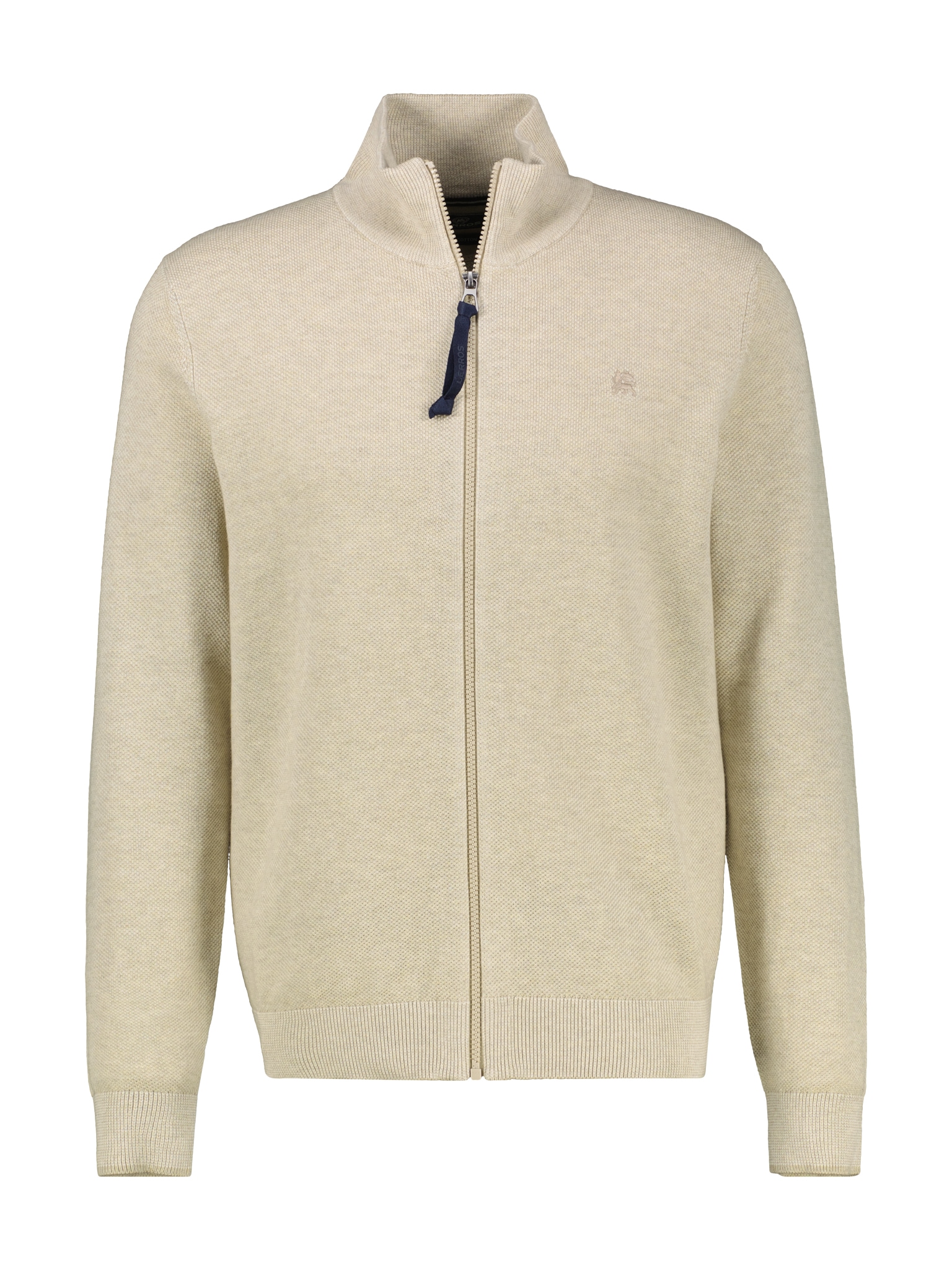 LERROS Strickfleecejacke, ohne Kapuze, mit Reissverchluss