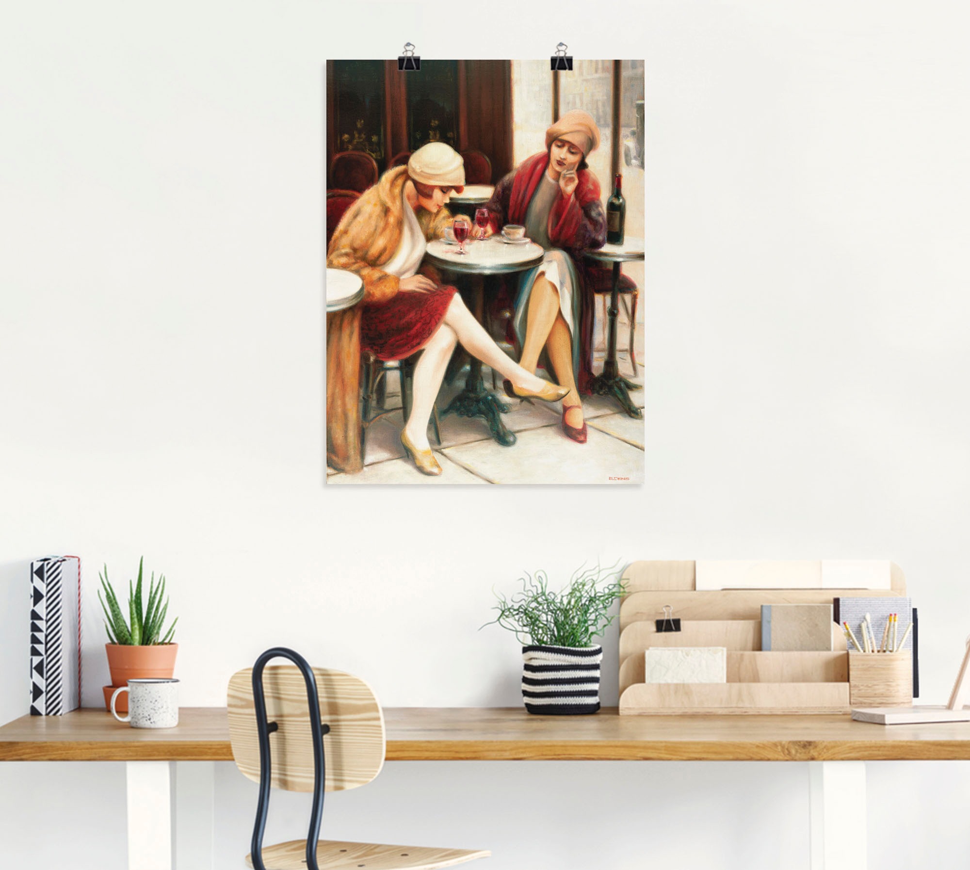 Artland Wandbild »Cafe II« Frau 1 Stk. tlg. als Leinwandbild, Poster in verschied. Grössen