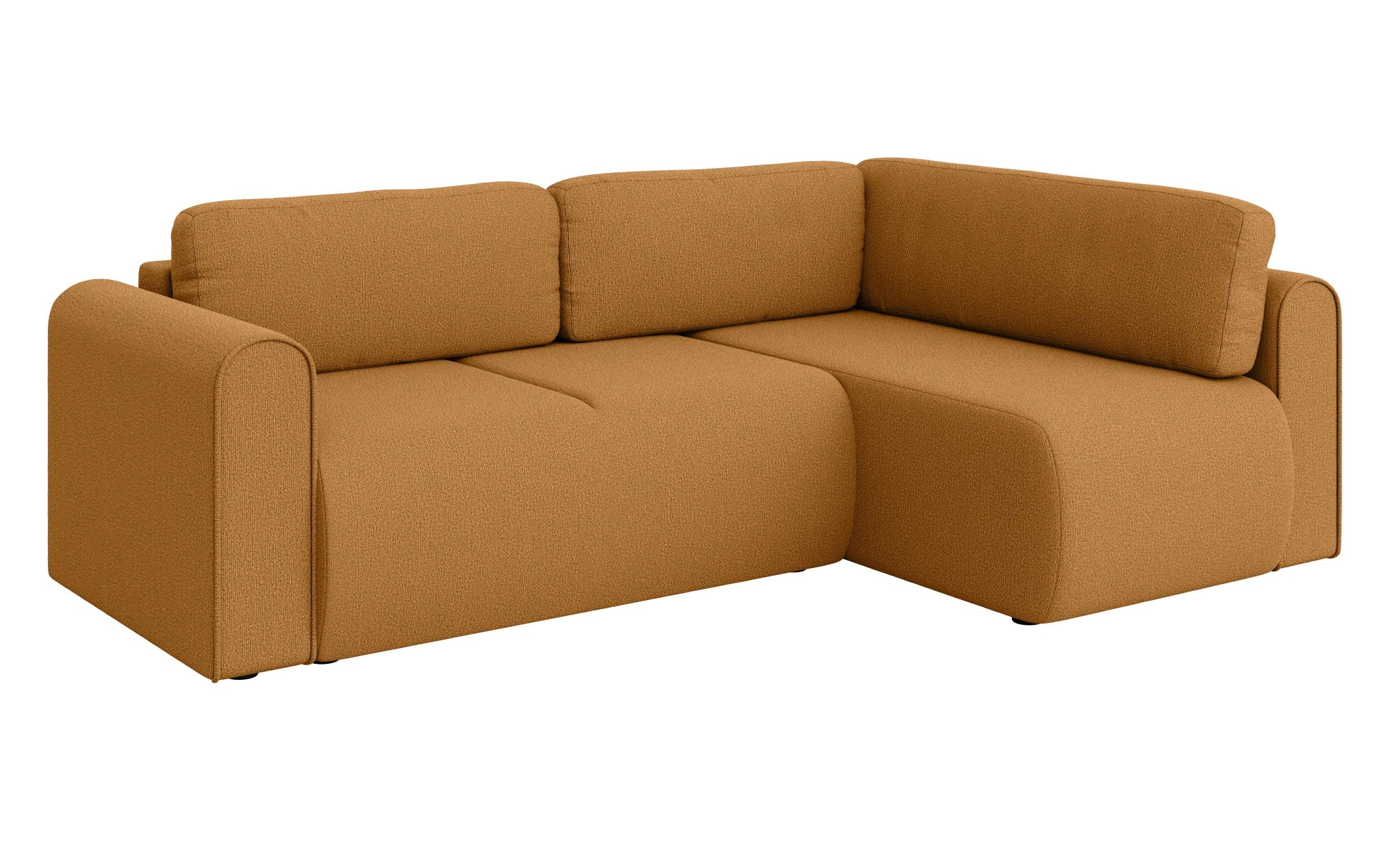 GOODproduct Canapé d'angle »Zacharia wahlweise Schlafsofa mit Bettkasten, B/T/H 250/166/86 cm« L-Form mit Wellenunterfederung, Ottomane rechts oder links bestellbar