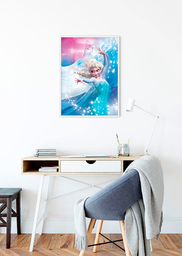 Komar Bild "Frozen 2 Elsa Action" Disney 1 Stk. tlg. Wandbild zur Dekoration im Kinderzimmer - ohne Rahmen
