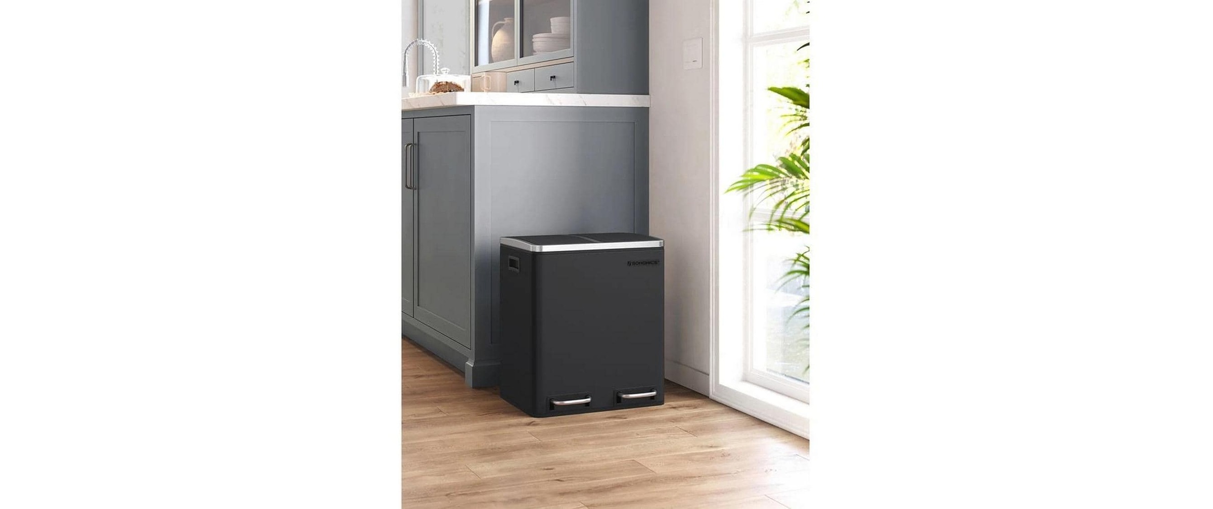 SONGMICS Mülleimer »30 l« 2 Behälter