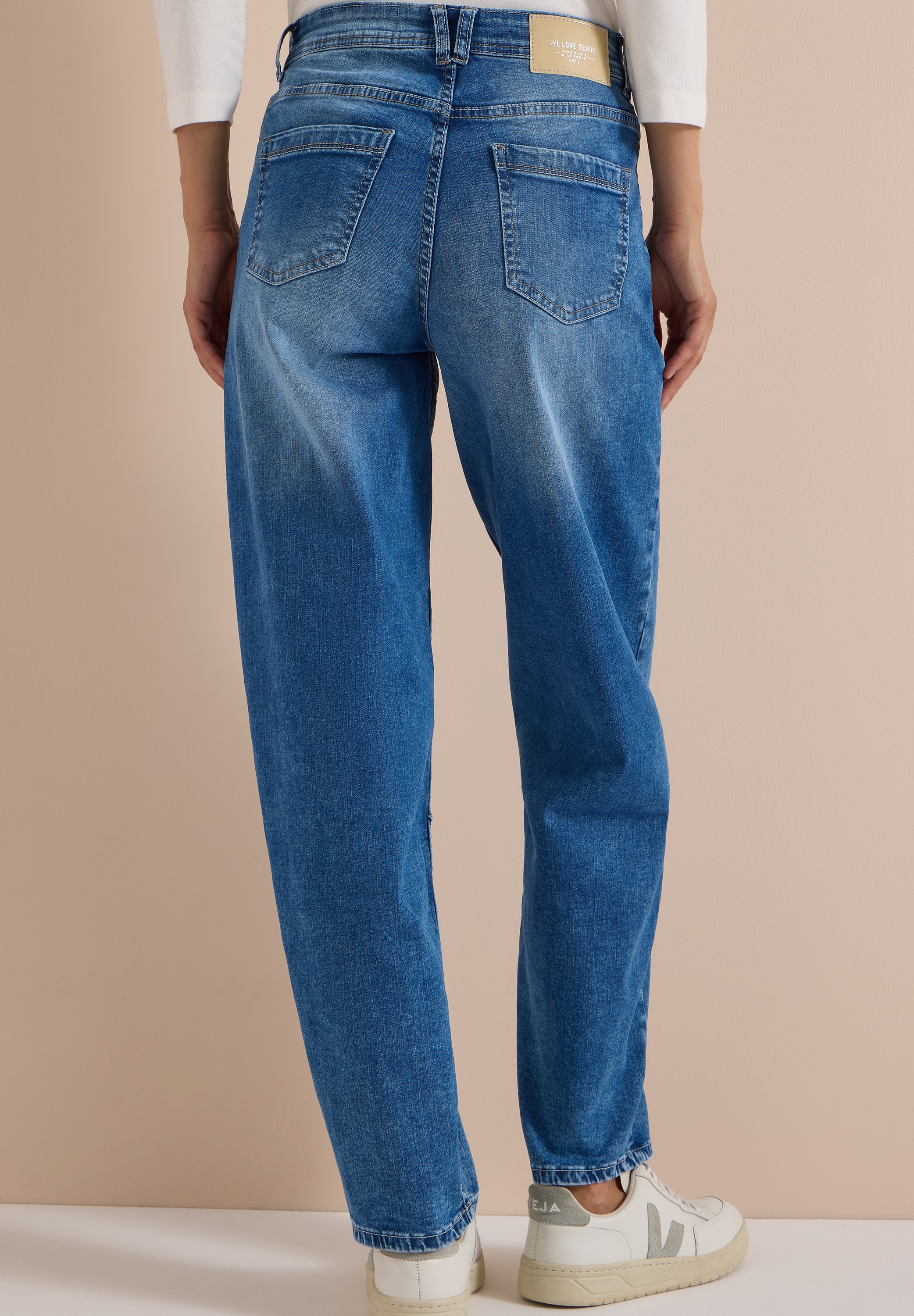 Cecil Loose-fit-Jeans »Style Scarlett« mit Barrel Legs / Stretch und 5-Pocket-Style