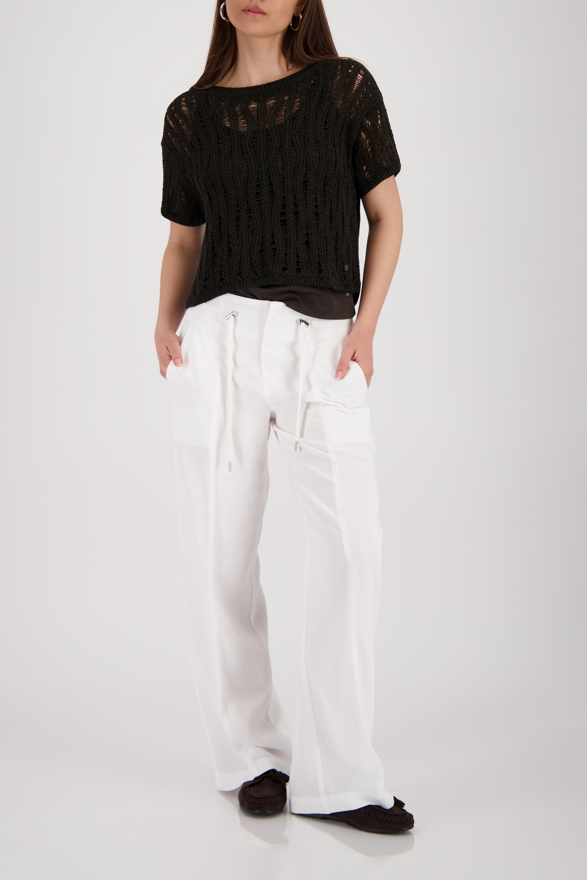 Monari Ajourpullover »Pullover Ajour« Regular fit mit Ajour-Strick